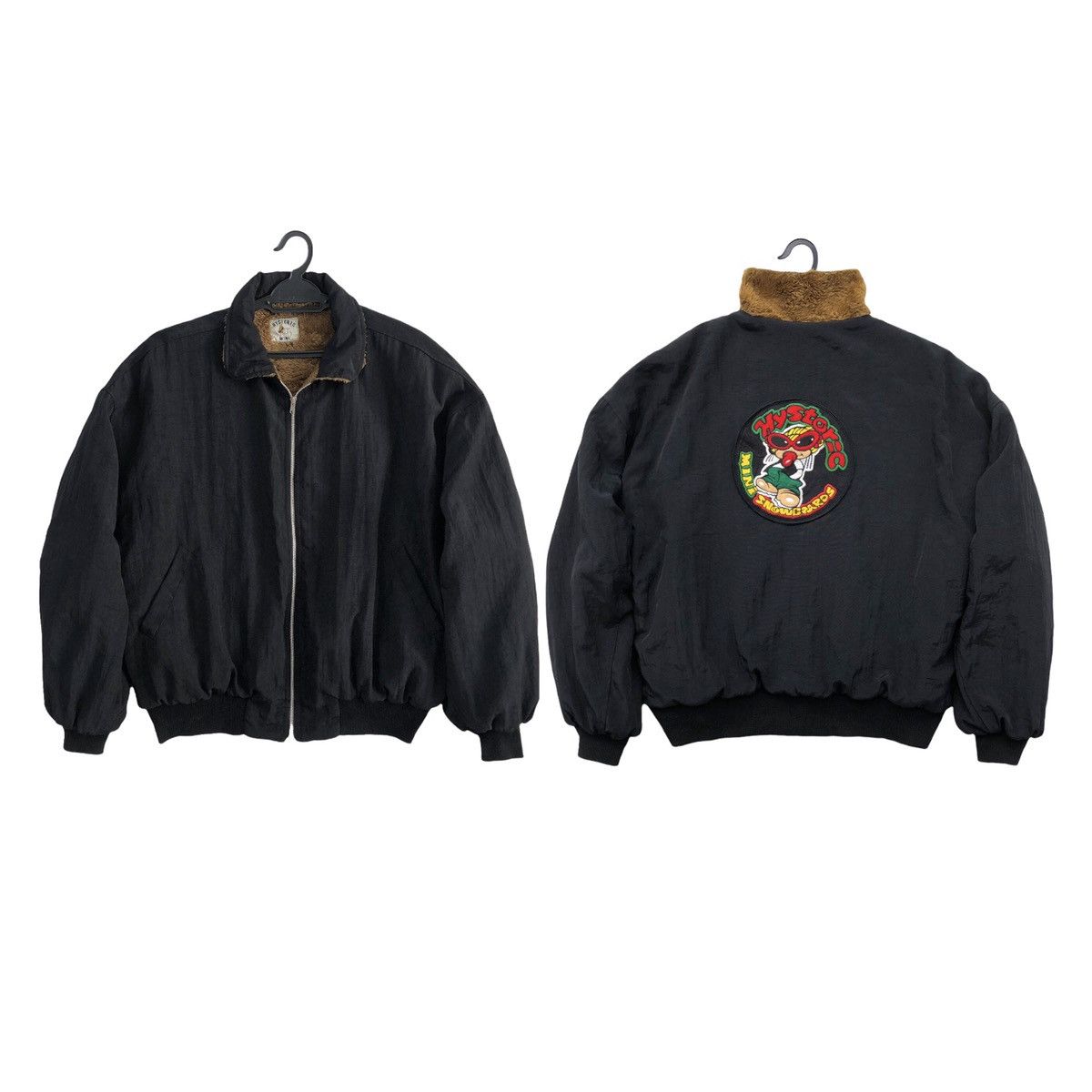 Hysteric Glamour Vintage Hysteric Snowboards Lined Fleece Bomber Jacket Size US XL / EU 56 / 4 - 2 Thumbnail