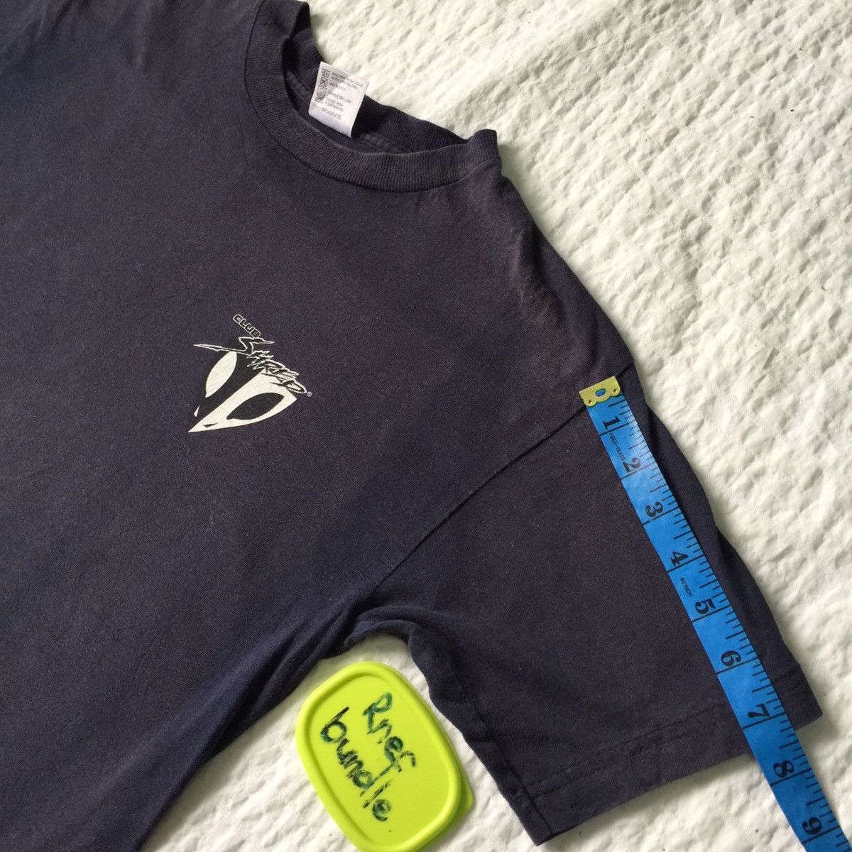 Other Club shred tshirt faded fabric made in usa sewn in mexico Size US S / EU 44-46 / 1 - 18 Thumbnail