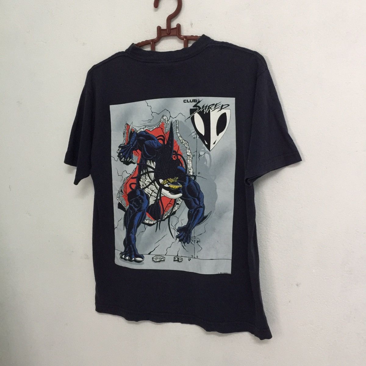 Other Club shred tshirt faded fabric made in usa sewn in mexico Size US S / EU 44-46 / 1 - 2 Thumbnail