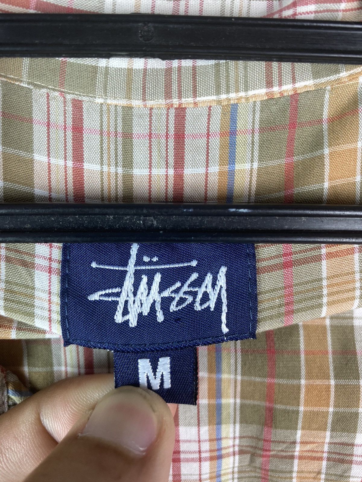 Stussy Vtg 90s STUSSY western pearl snap button plaid shirts Size US M / EU 48-50 / 2 - 5 Thumbnail
