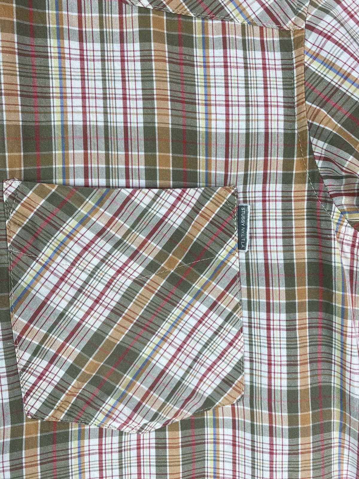 Stussy Vtg 90s STUSSY western pearl snap button plaid shirts Size US M / EU 48-50 / 2 - 3 Thumbnail