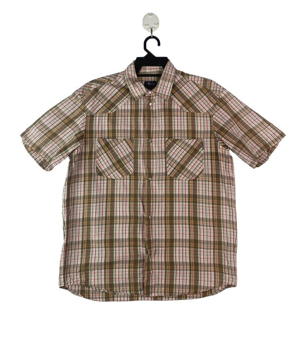 Vintage Vtg 90s STUSSY western pearl snap button plaid shirts