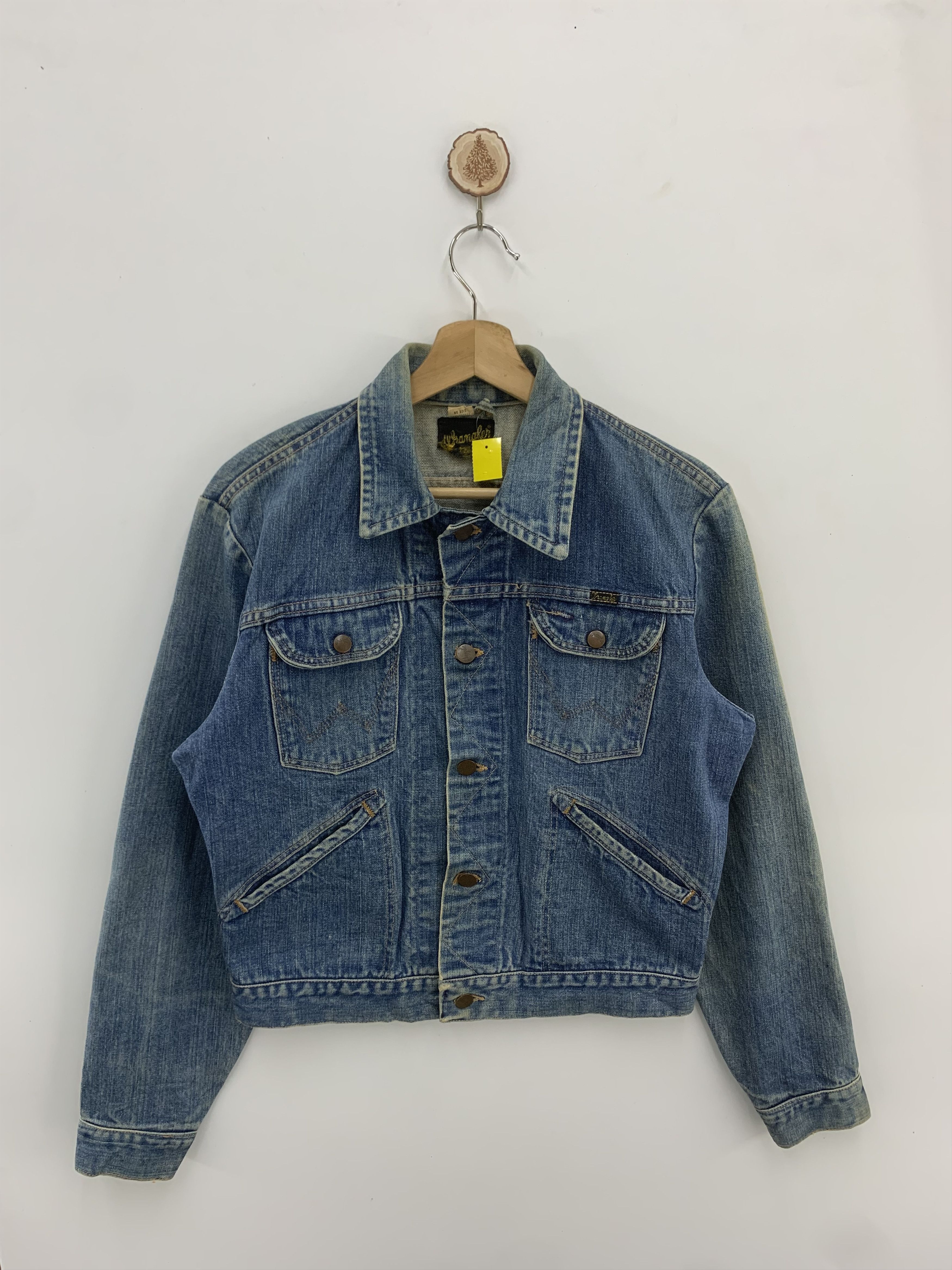 Vintage Vintage Wrangler Denim Jacket Faded Size US S / EU 44-46 / 1 - 1 Thumbnail