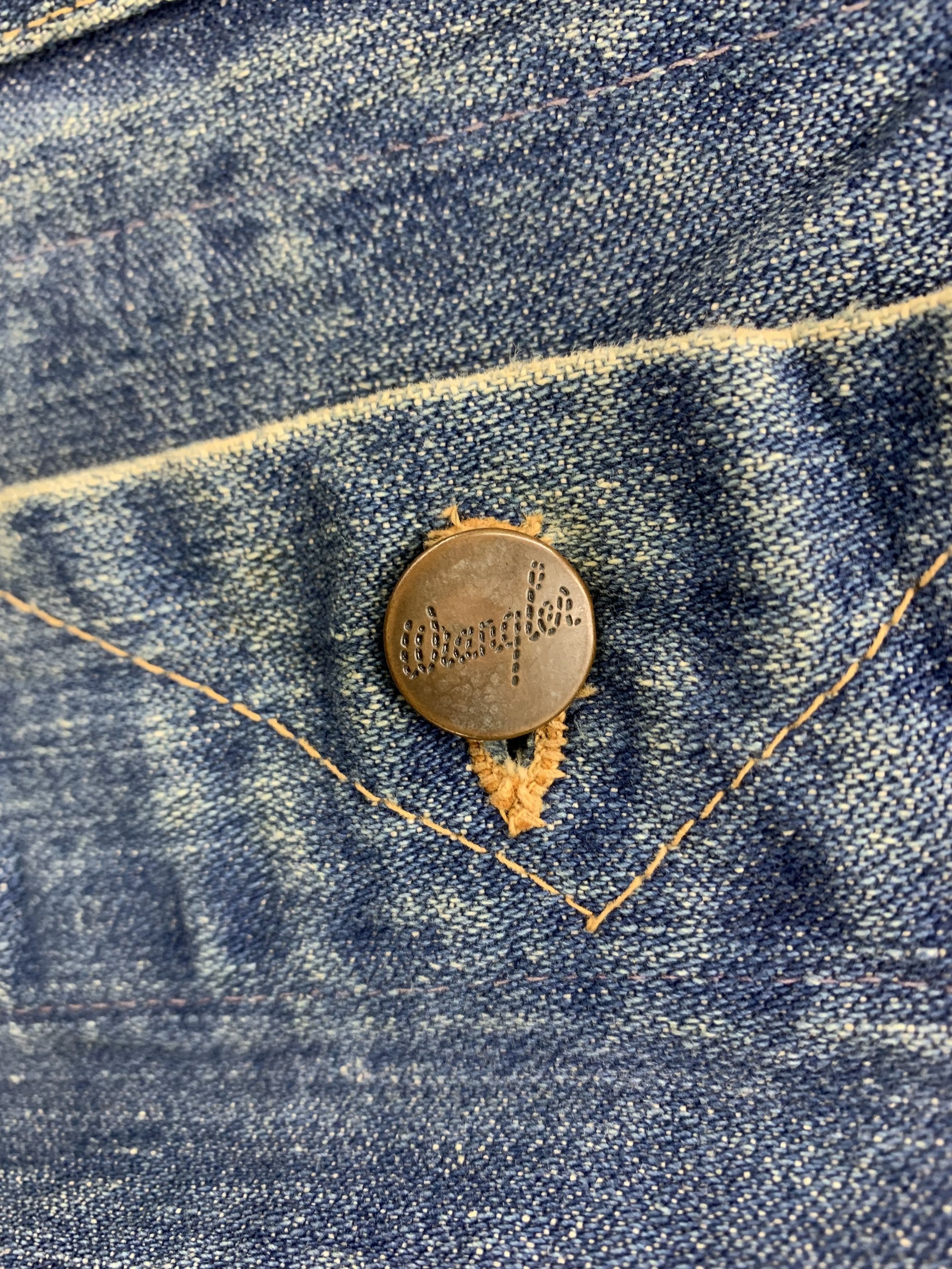 Vintage Vintage Wrangler Denim Jacket Faded Size US S / EU 44-46 / 1 - 7 Thumbnail