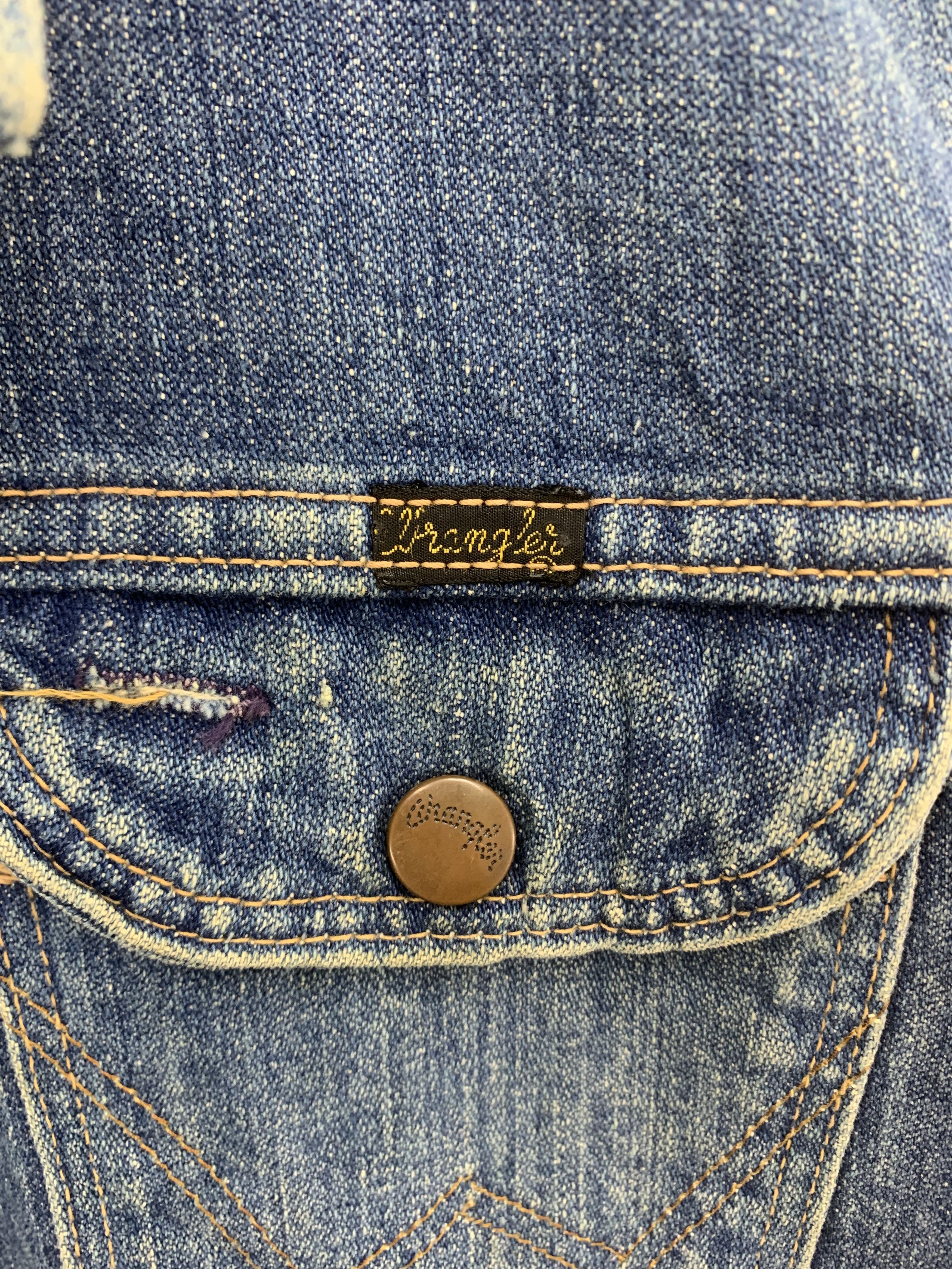 Vintage Vintage Wrangler Denim Jacket Faded Size US S / EU 44-46 / 1 - 3 Thumbnail