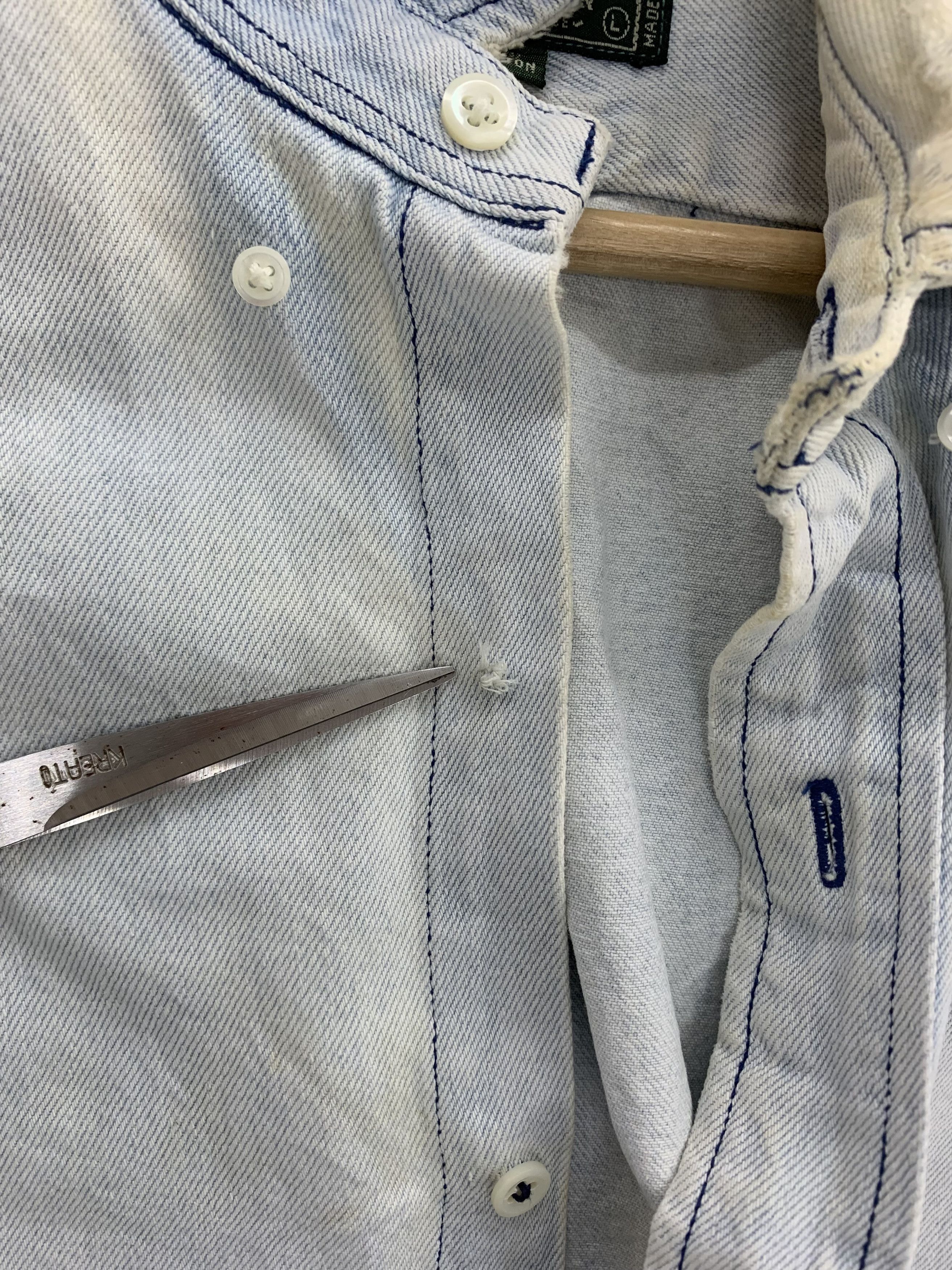 Polo Ralph Lauren Vintage Polo Ralph Lauren Denim Jacket Faded Dirty Size US L / EU 52-54 / 3 - 3 Thumbnail