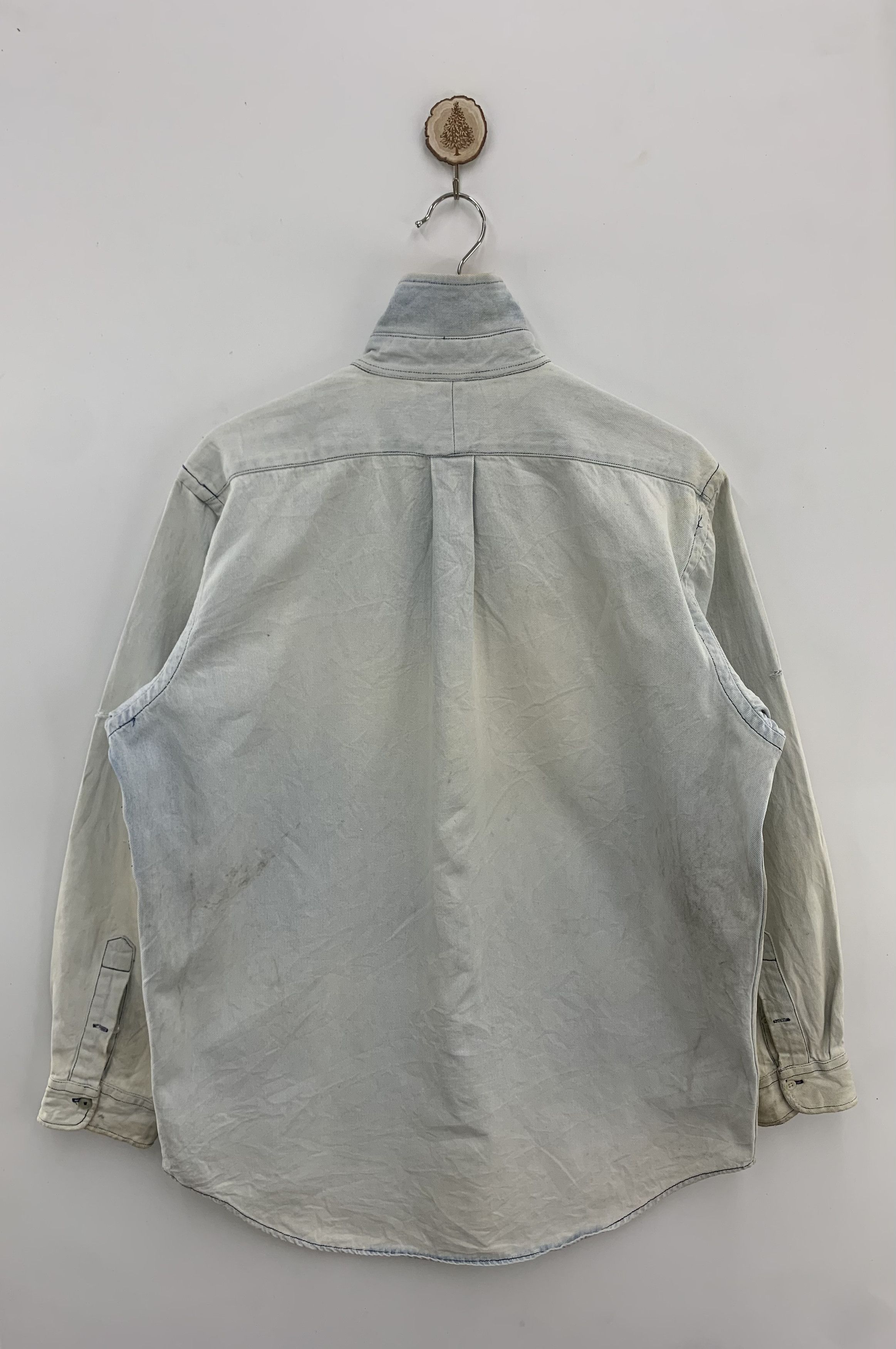 Polo Ralph Lauren Vintage Polo Ralph Lauren Denim Jacket Faded Dirty Size US L / EU 52-54 / 3 - 2 Thumbnail