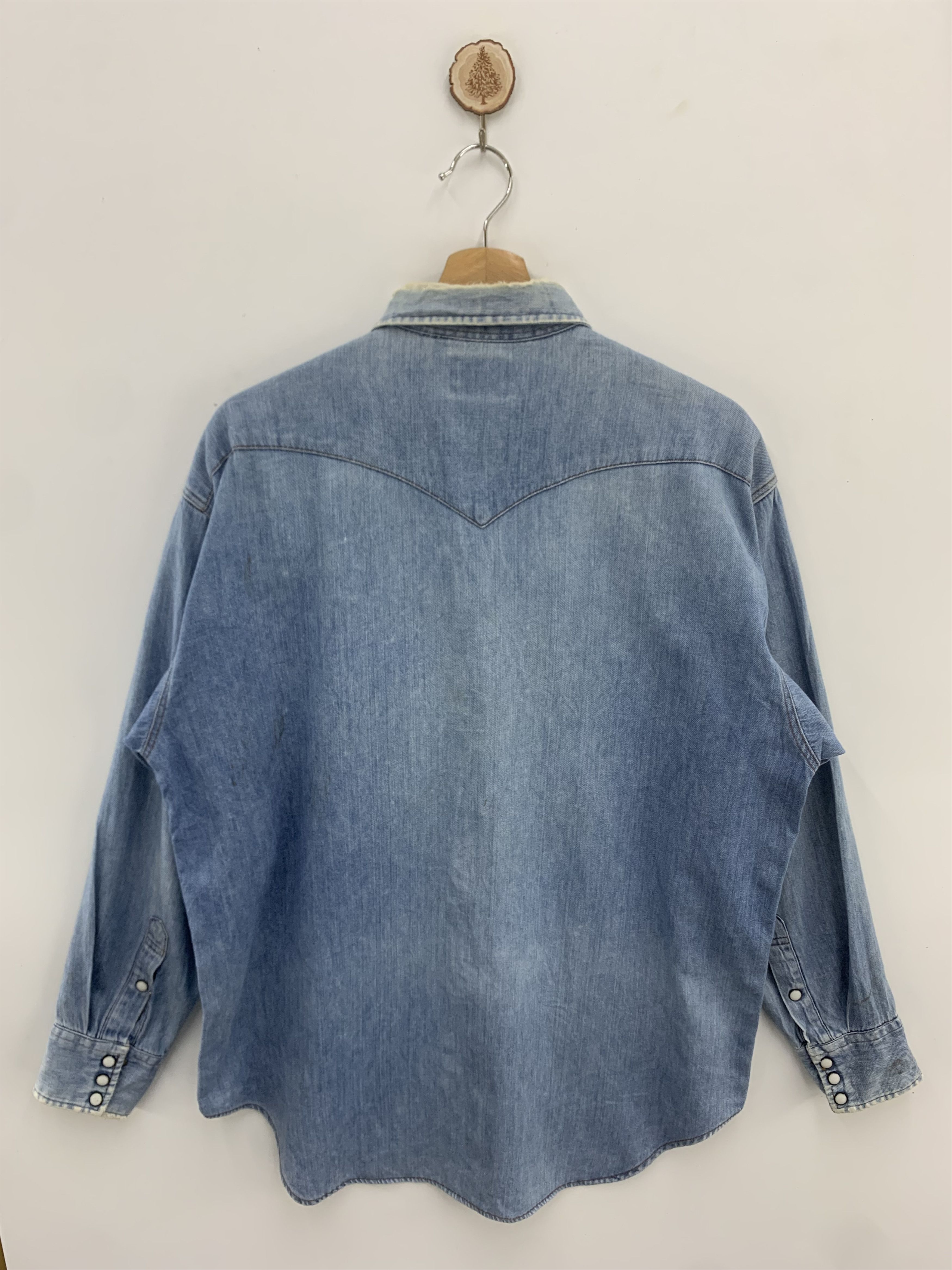 Vintage Vintage Wrangler Denim Jacket Baggy Oversized Size US XL / EU 56 / 4 - 2 Thumbnail