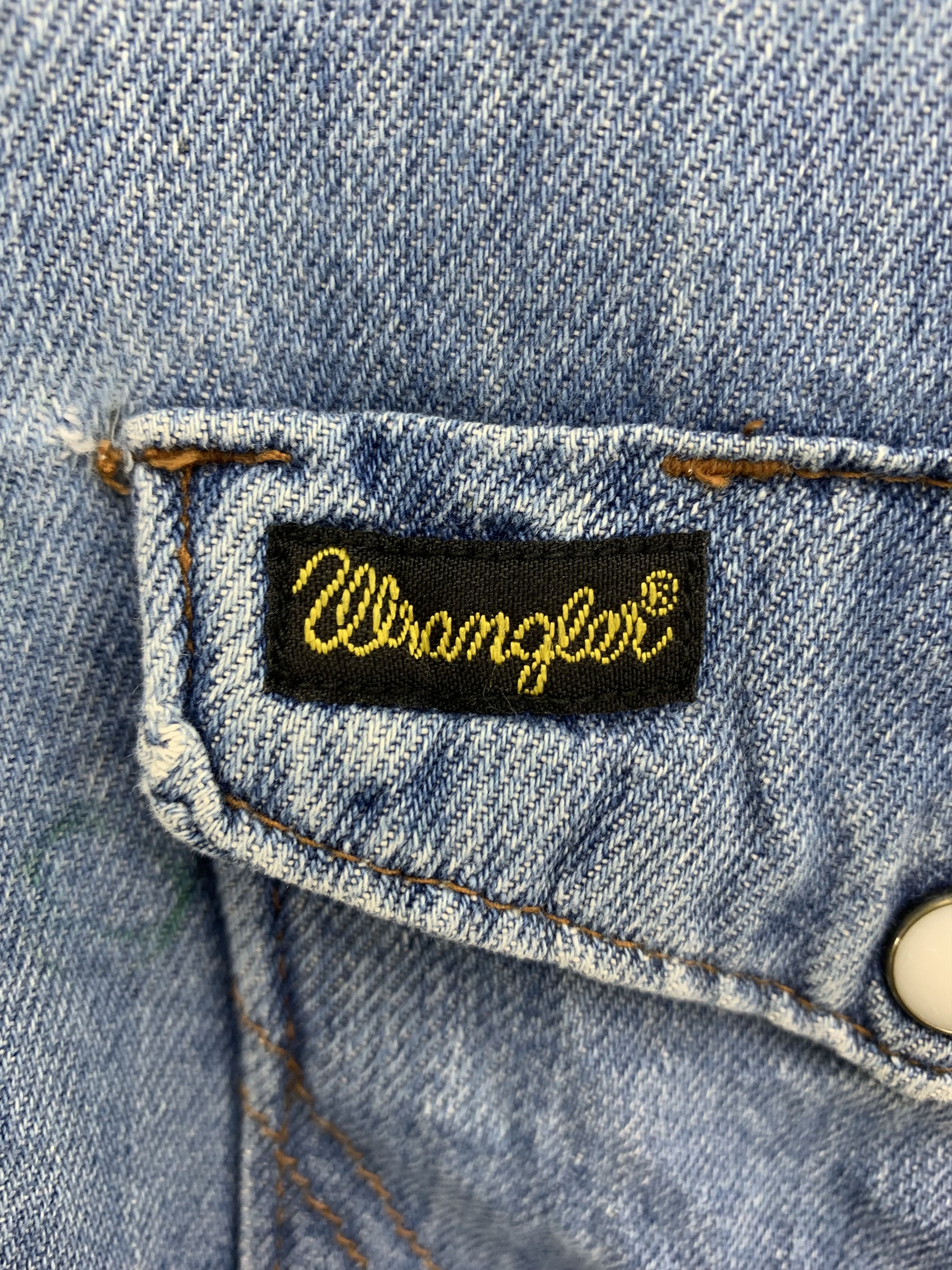 Vintage Vintage Wrangler Denim Jacket Baggy Oversized Size US XL / EU 56 / 4 - 3 Thumbnail