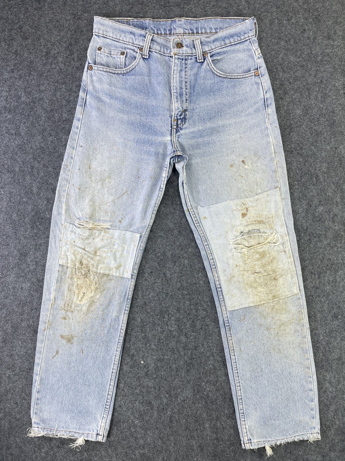 90'sVintage Levis 505 Patchwork jeans- J801