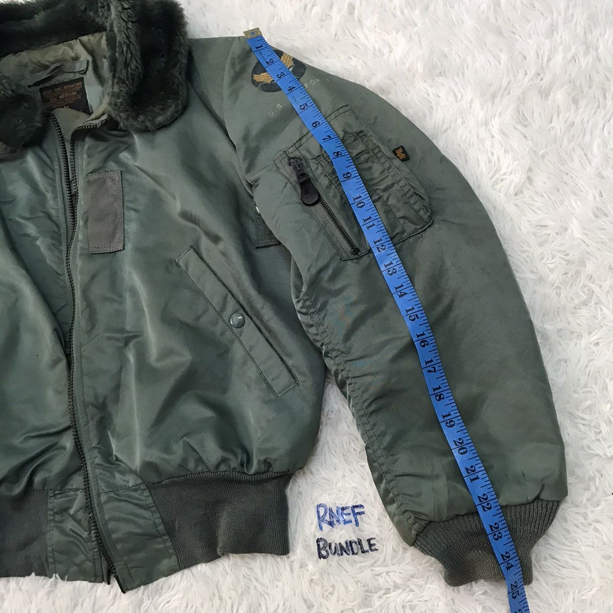 Alpha Industries Vintage Alpha Industries Bomber Jacket (main zip broken) Size US M / EU 48-50 / 2 - 10 Thumbnail