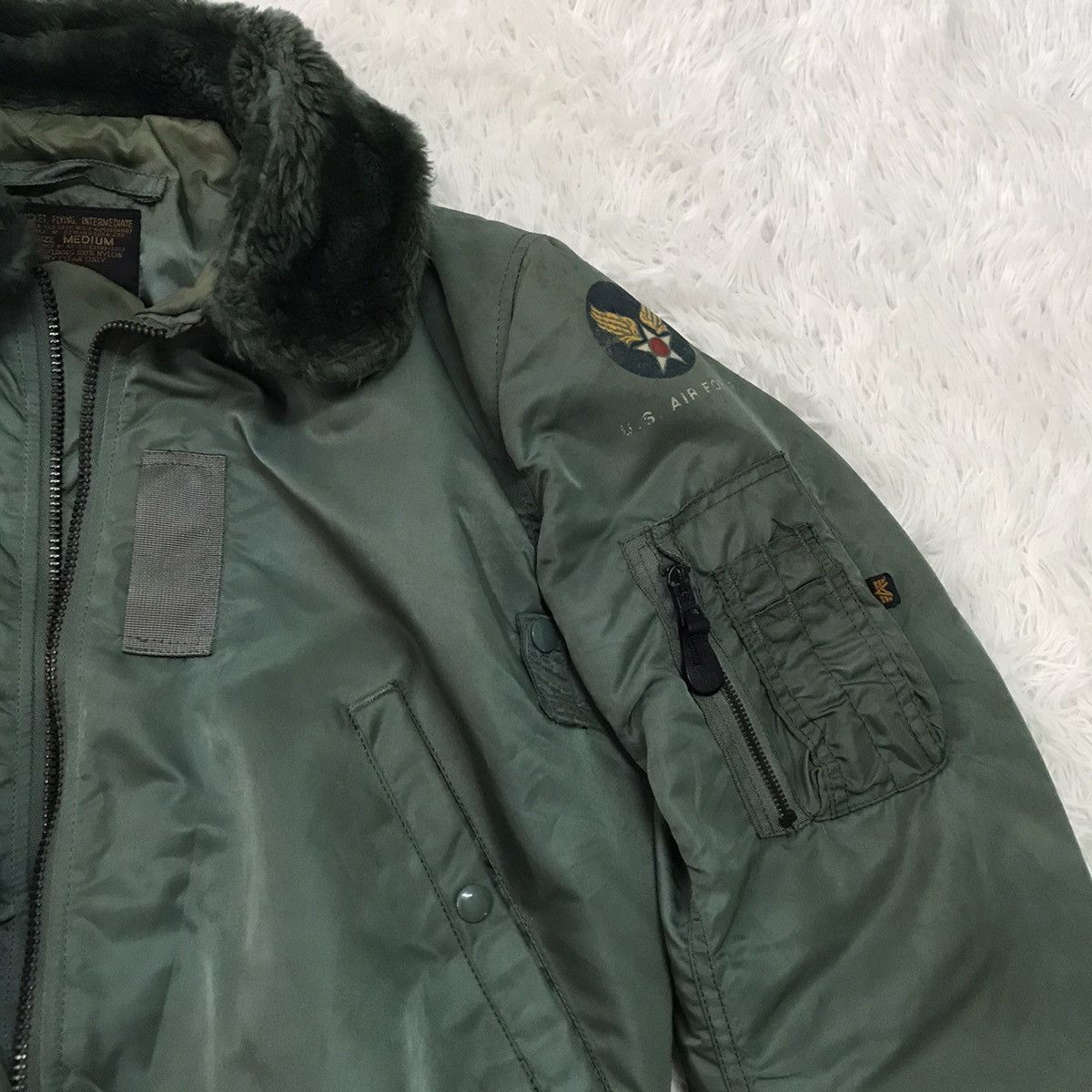 Alpha Industries Vintage Alpha Industries Bomber Jacket (main zip broken) Size US M / EU 48-50 / 2 - 5 Thumbnail