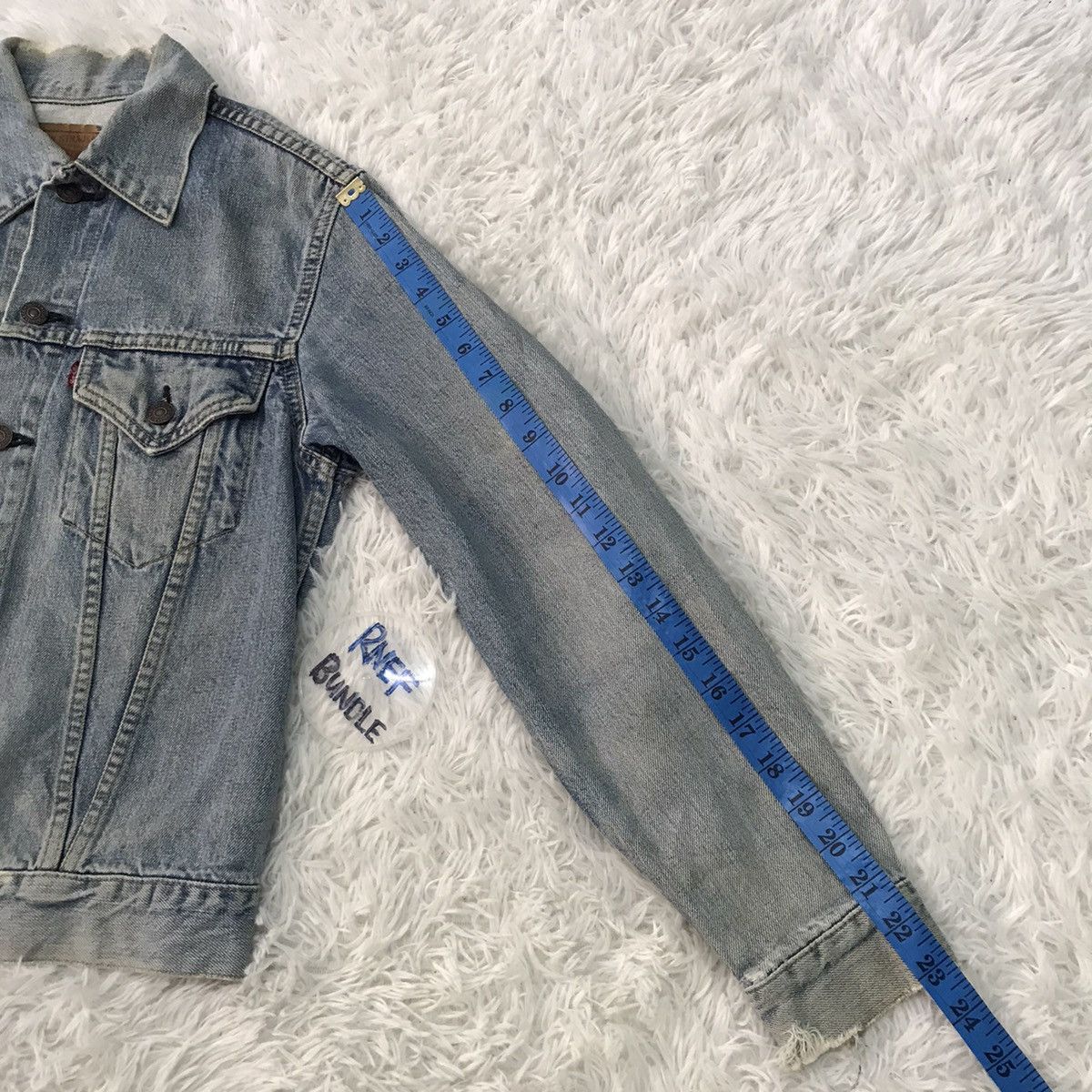 Levi's vintage denim jacket,LEVIS big E made in japan Size US S / EU 44-46 / 1 - 9 Thumbnail