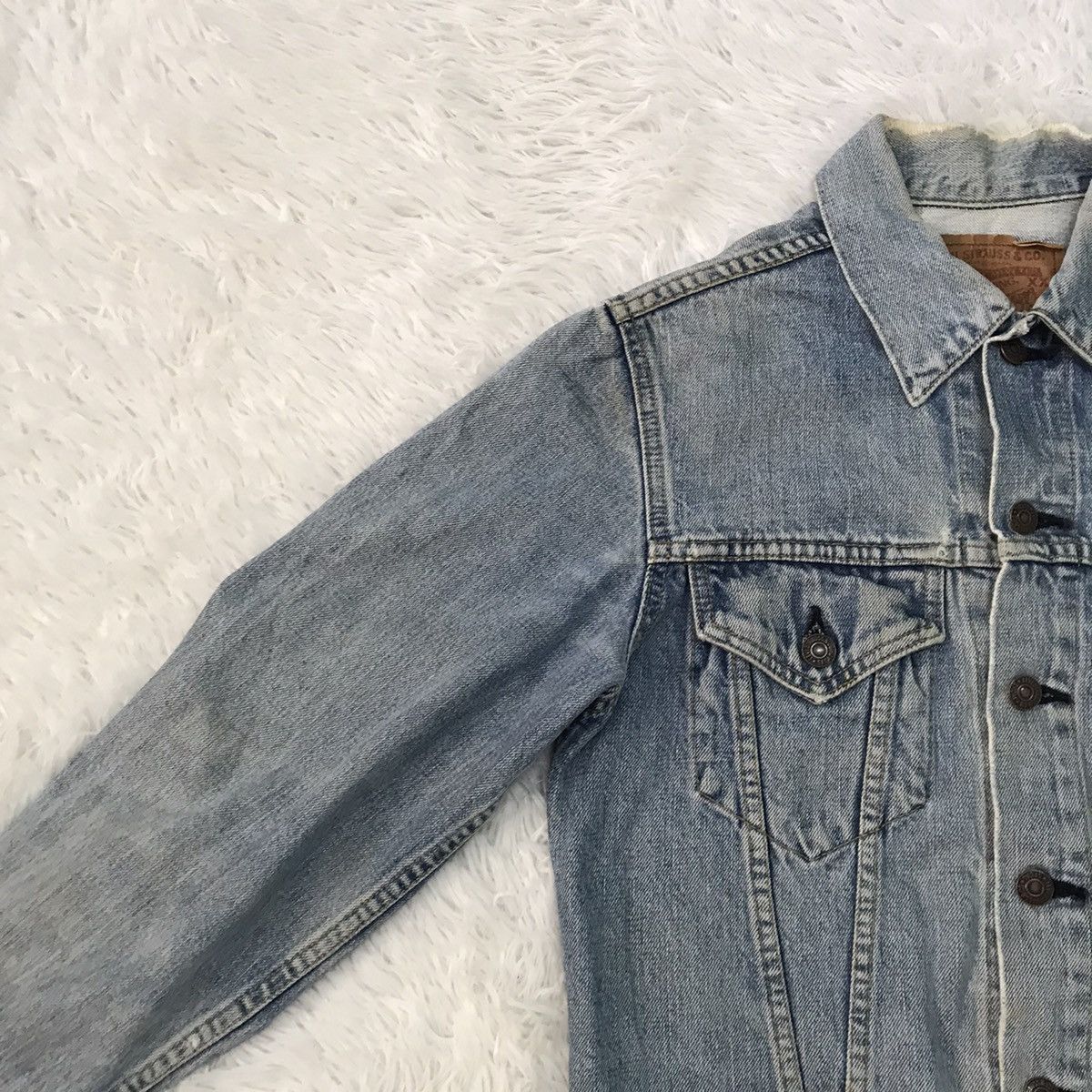 Levi's vintage denim jacket,LEVIS big E made in japan Size US S / EU 44-46 / 1 - 2 Thumbnail