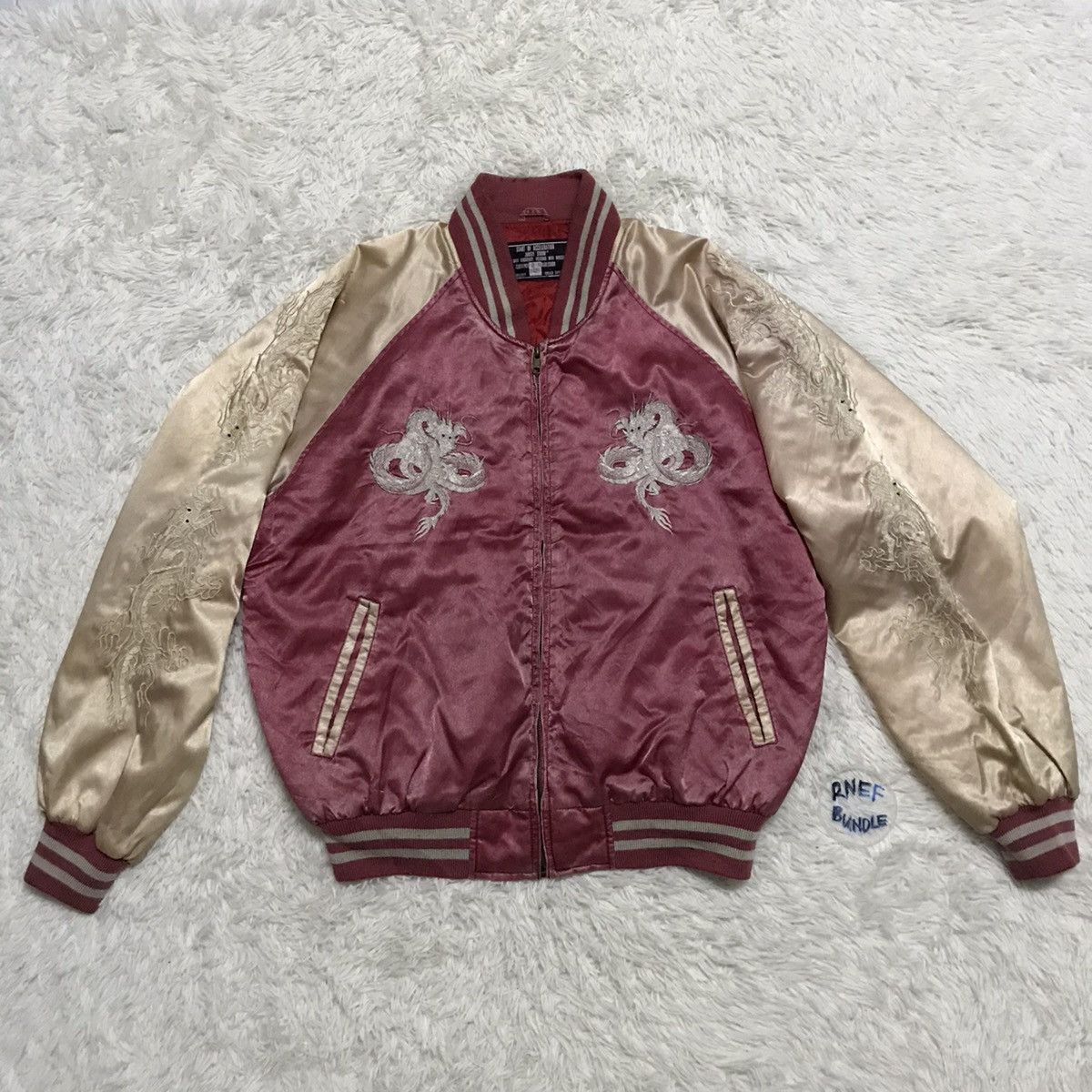 Japanese Brand Sukajan Jacket Japanese Brand Embroidered Logo Dragon M-L Size US L / EU 52-54 / 3 - 3 Thumbnail