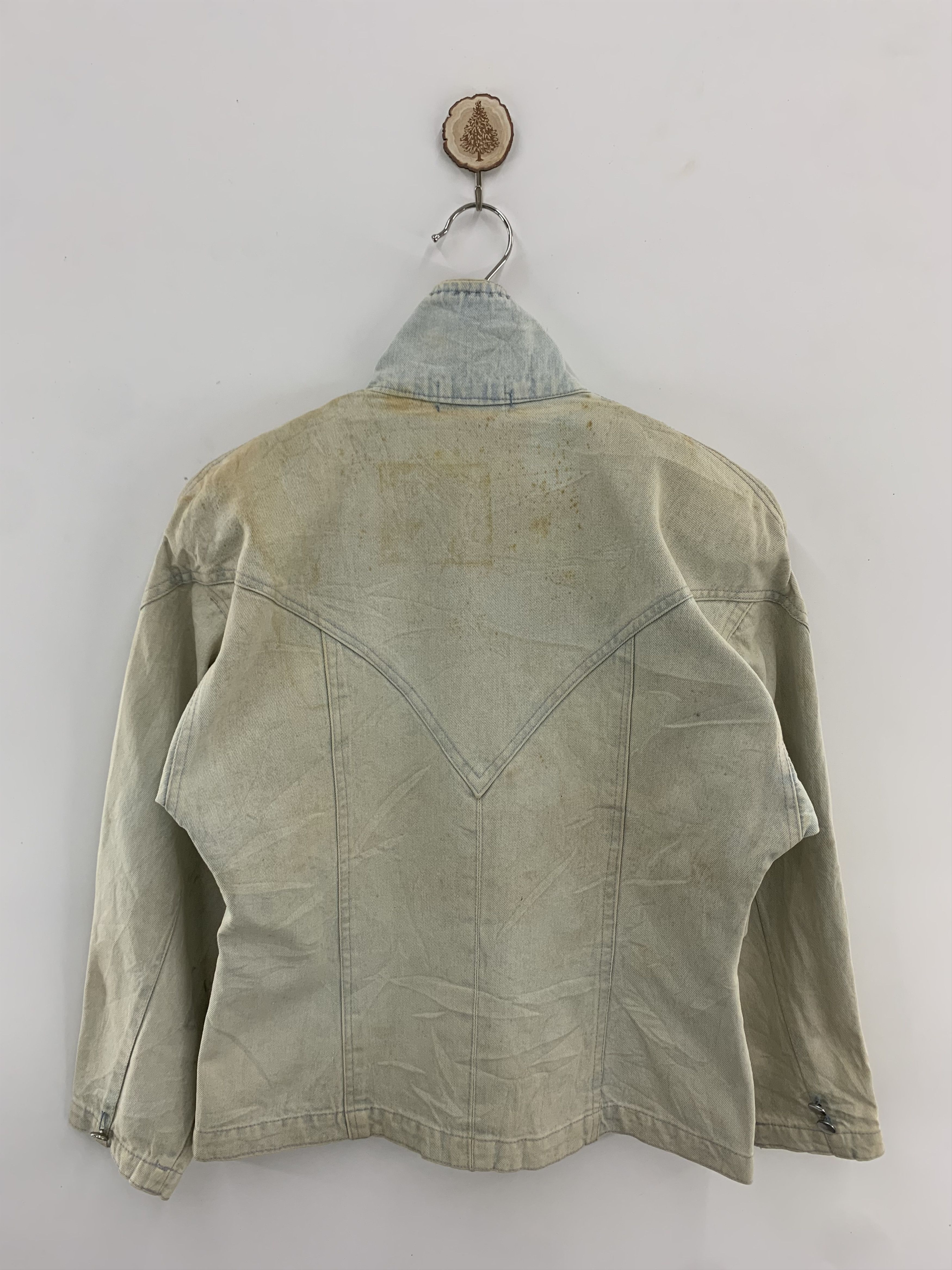 Japanese Brand Vintage Uni Reilankan INC Denim Jacket Spike Size S / US 4 / IT 40 - 2 Thumbnail