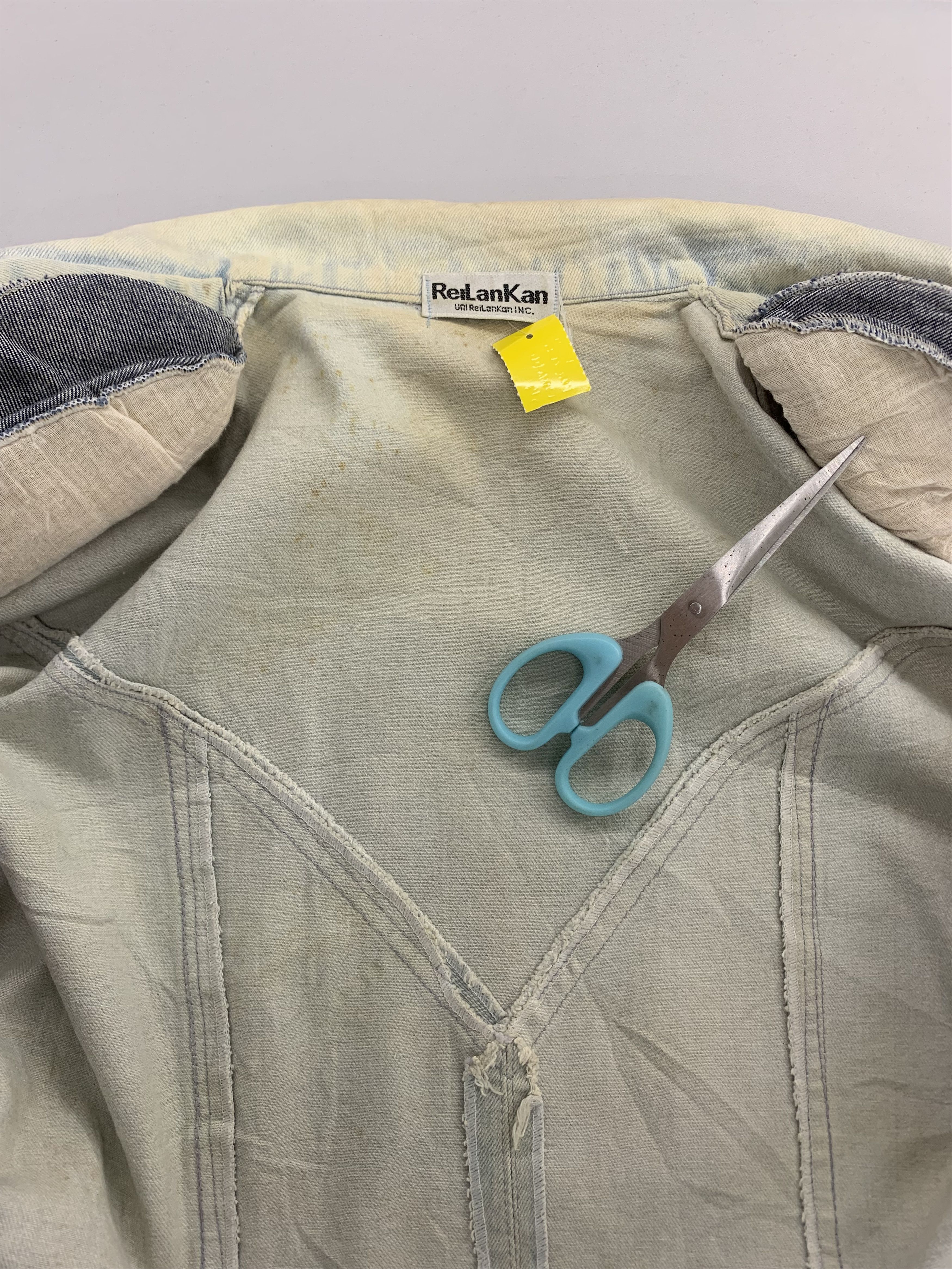 Japanese Brand Vintage Uni Reilankan INC Denim Jacket Spike Size S / US 4 / IT 40 - 12 Thumbnail