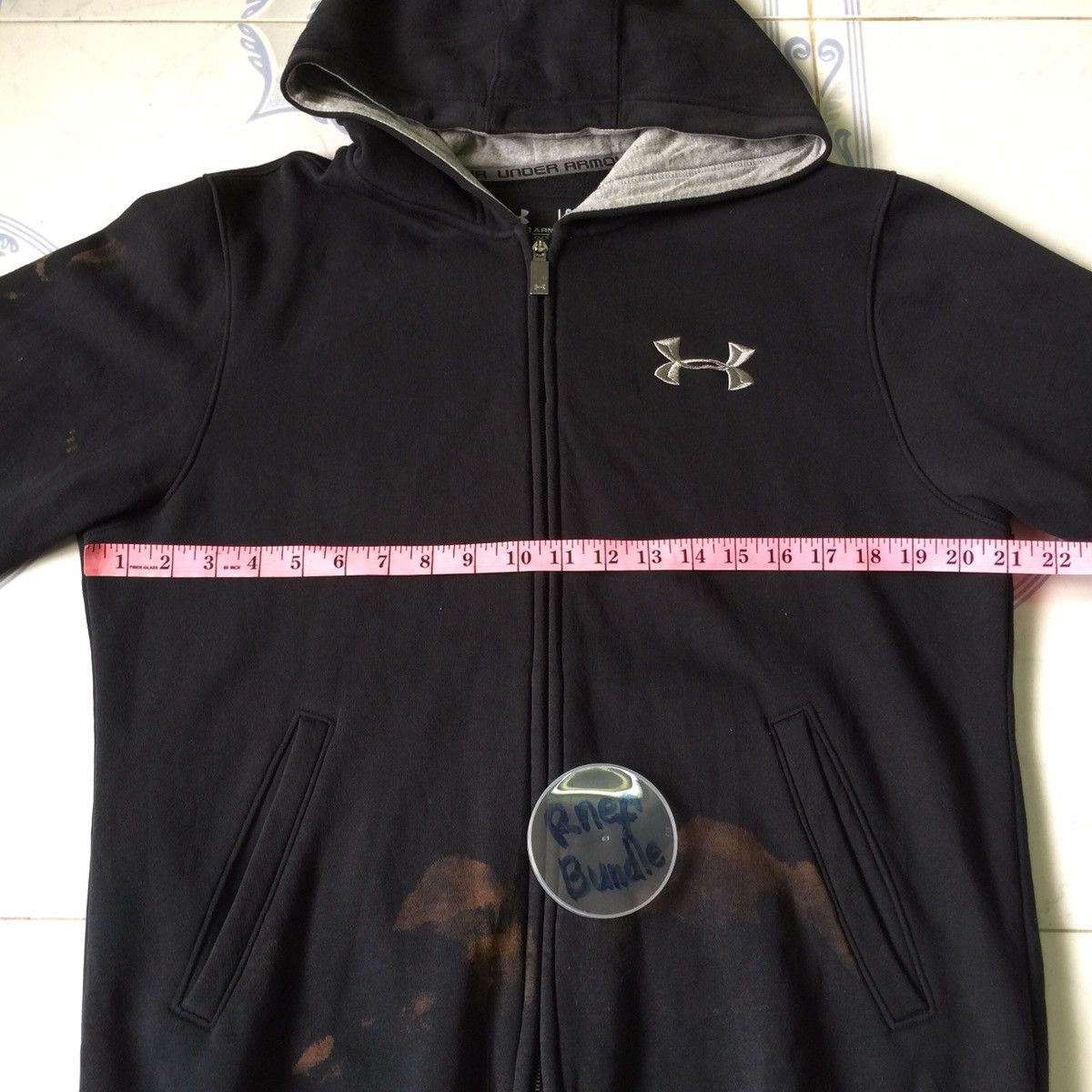 Japanese Brand Under amour faded big logo sweatshirt Size US L / EU 52-54 / 3 - 14 Thumbnail
