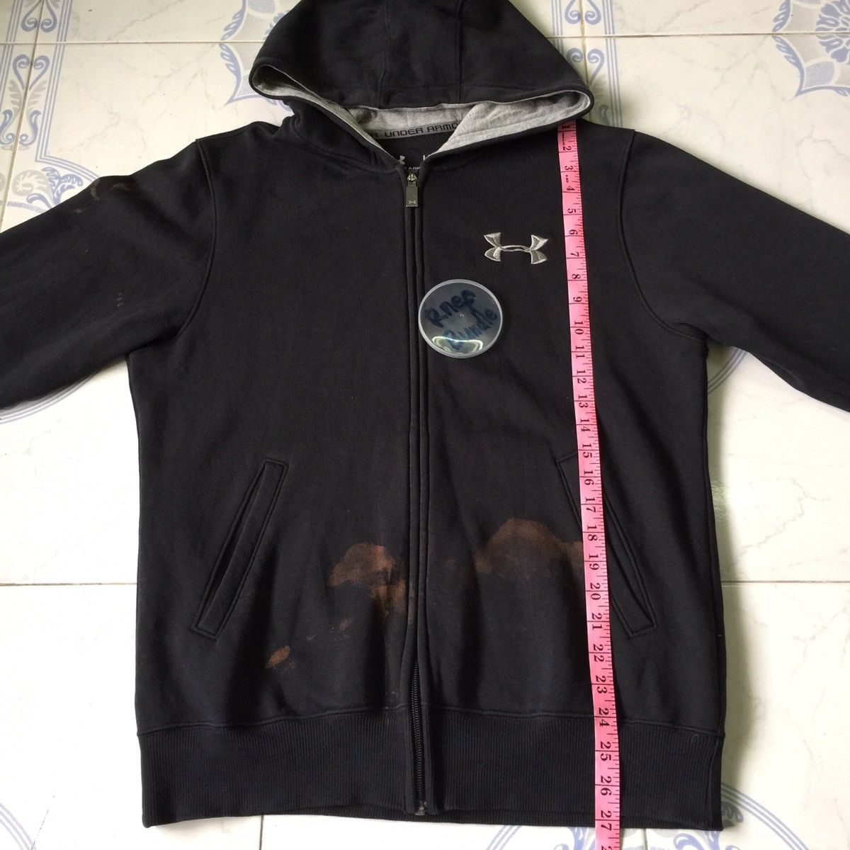 Japanese Brand Under amour faded big logo sweatshirt Size US L / EU 52-54 / 3 - 12 Thumbnail