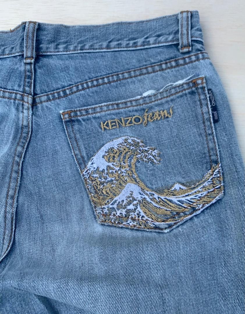 If Six Was Nine × Japanese Brand × Kenzo Flare Kenzo Jeans T7 Size US 31 - 2 Thumbnail