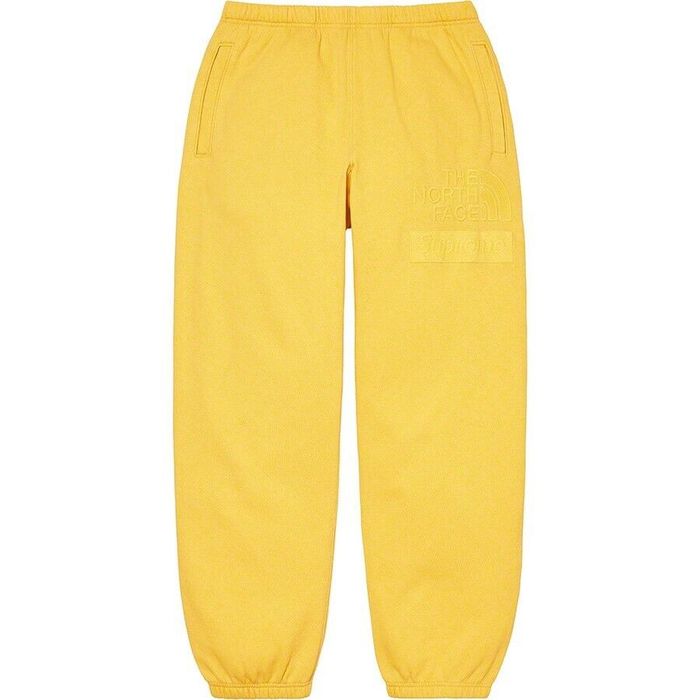 Supreme Supreme The North Face Pigment Printed Sweatpant Yellow Sz