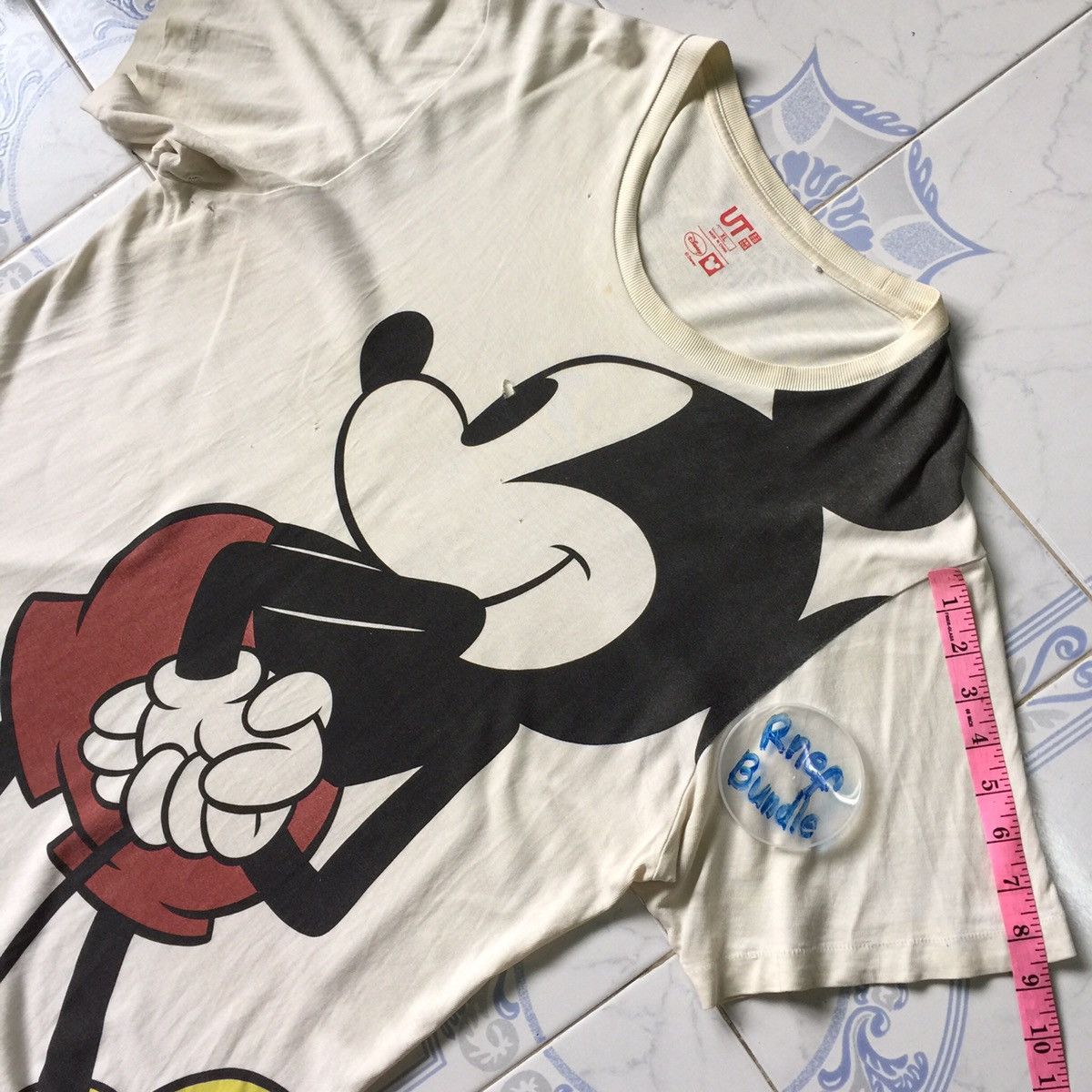 Disney × Mickey Mouse × Uniqlo Big logo mickey mouse uniqlo tshirt Size US XL / EU 56 / 4 - 14 Thumbnail