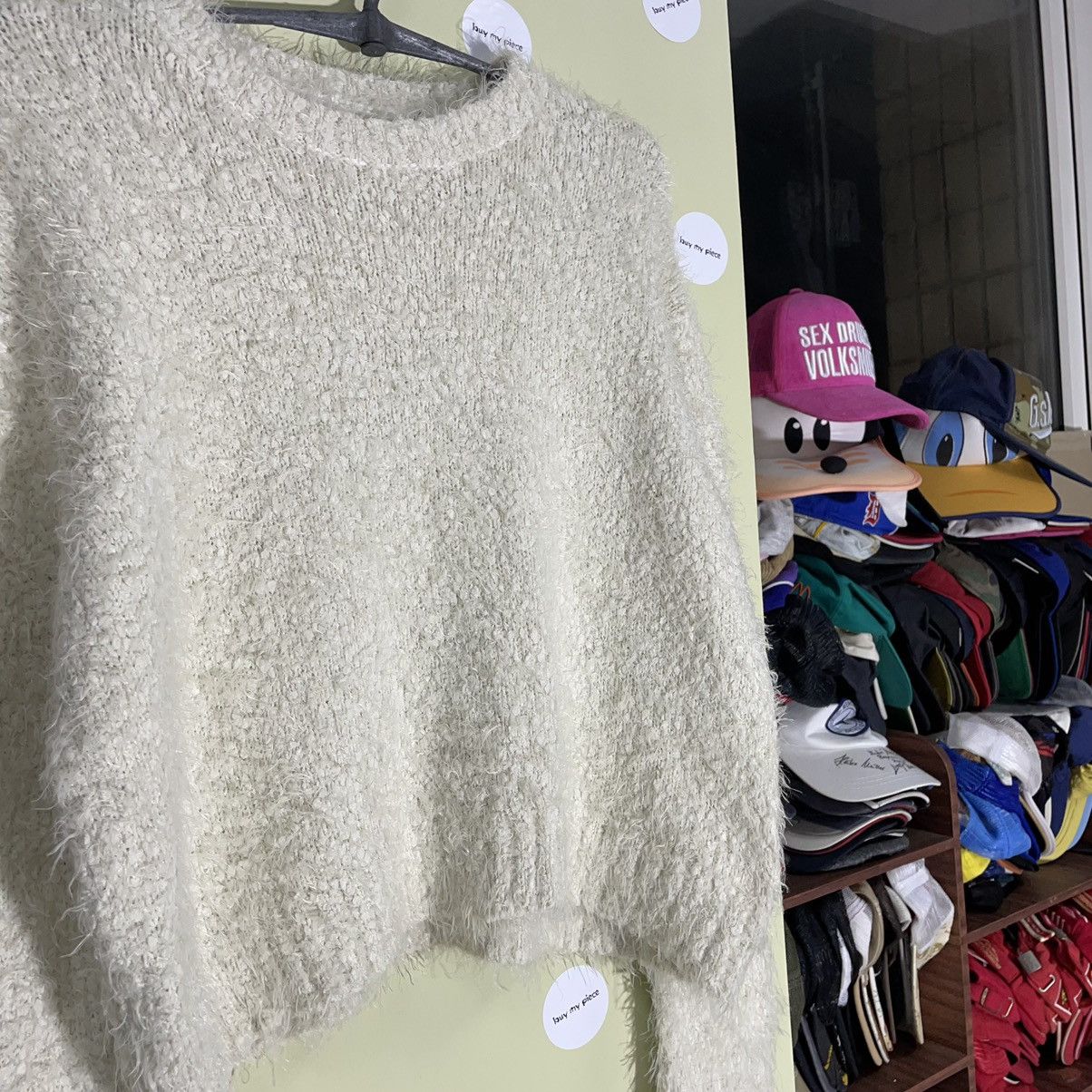 Vintage Y2K Cropped Mohair Sweater Coquette Preppy Oversized Faded M Size M / US 6-8 / IT 42-44 - 6 Thumbnail