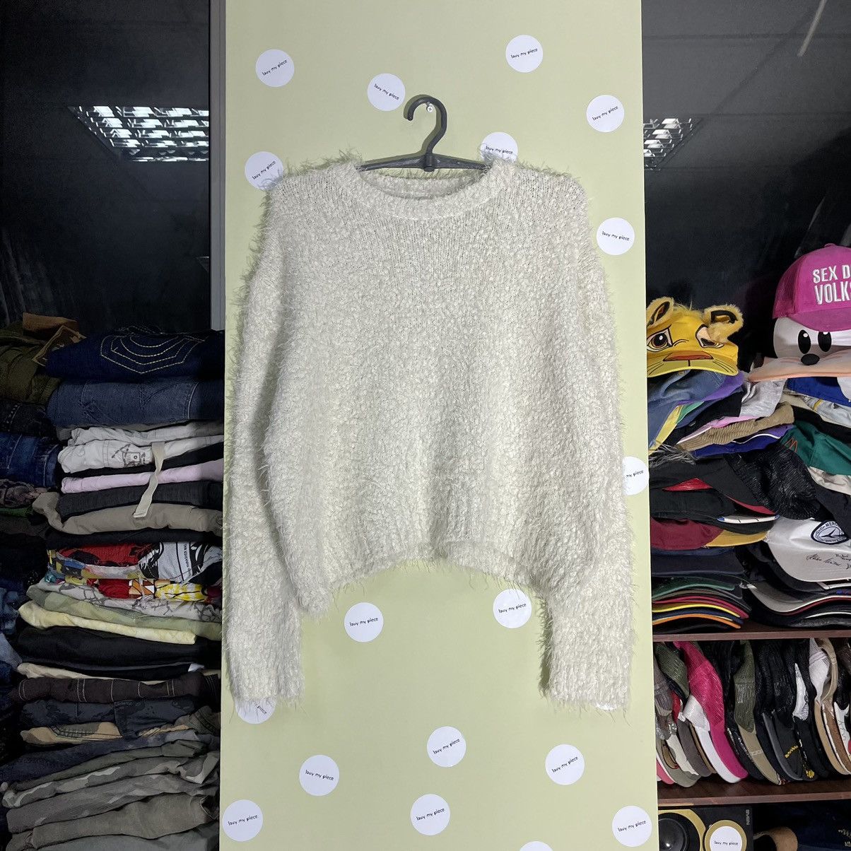 Vintage Y2K Mohair Teddy Grass Sweater Cutie Style