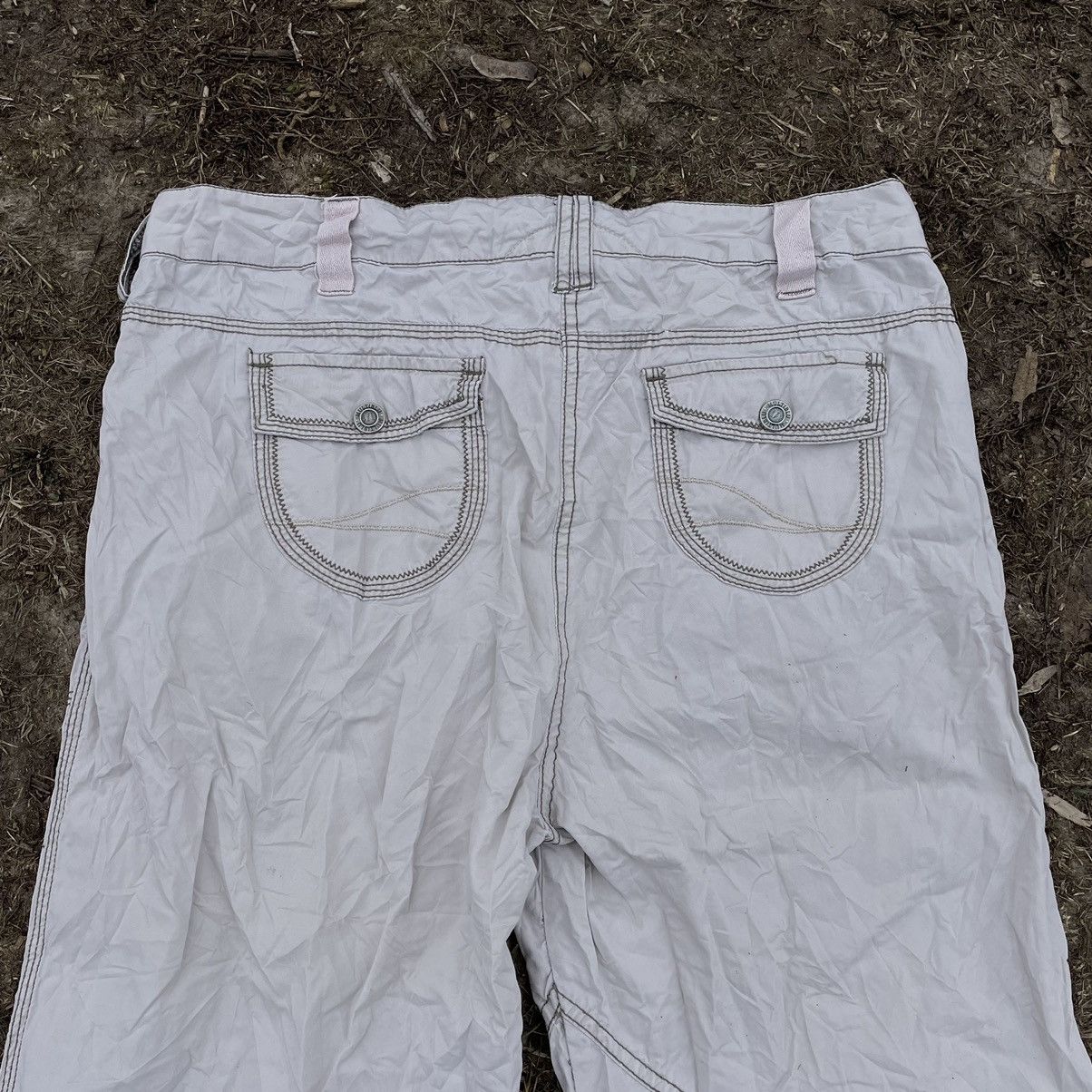Vintage Vintage 90s Baggy Cargo Pants Parachute Streetwear Y2K 30 Size 30" / US 8 / IT 44 - 10 Thumbnail