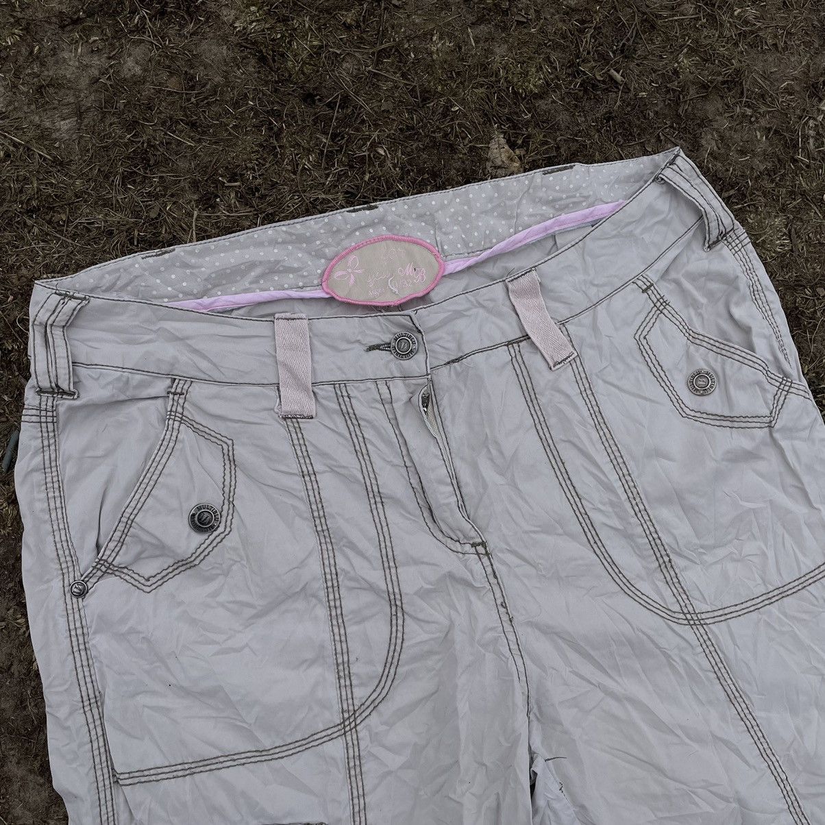 Vintage Vintage 90s Baggy Cargo Pants Parachute Streetwear Y2K 30 Size 30" / US 8 / IT 44 - 8 Thumbnail