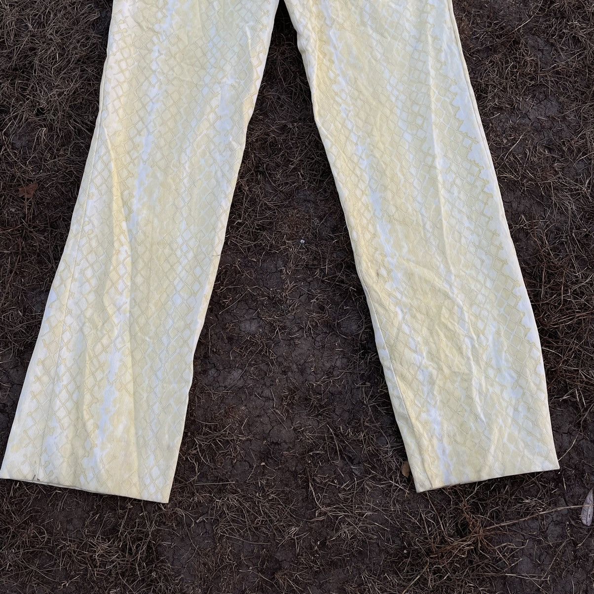 Vintage Vintage 90s Baggy Chino Pants Yellow Print Streetwear 30 Size 30" / US 8 / IT 44 - 3 Thumbnail