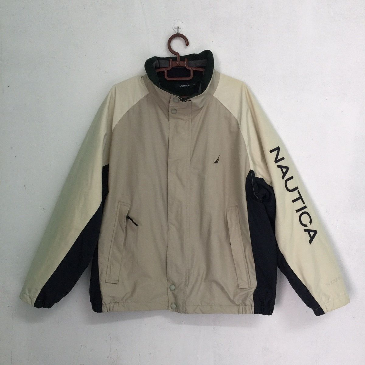 Nautica Nautica button up jacket big logo at hand Size US XL / EU 56 / 4 - 1 Thumbnail