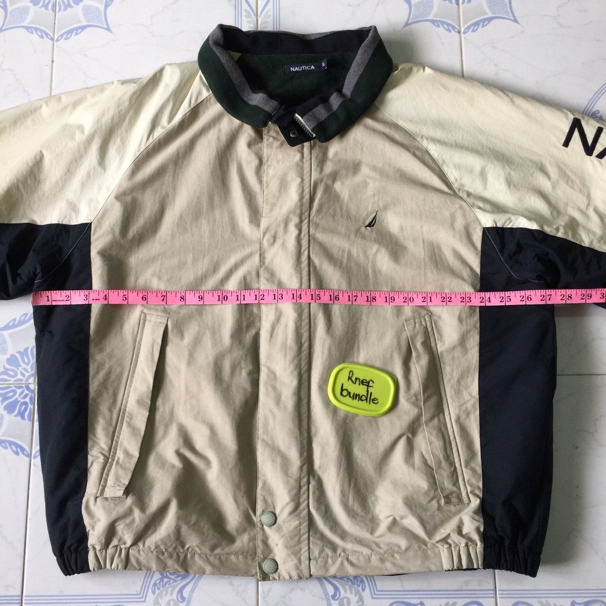 Nautica Nautica button up jacket big logo at hand Size US XL / EU 56 / 4 - 7 Thumbnail
