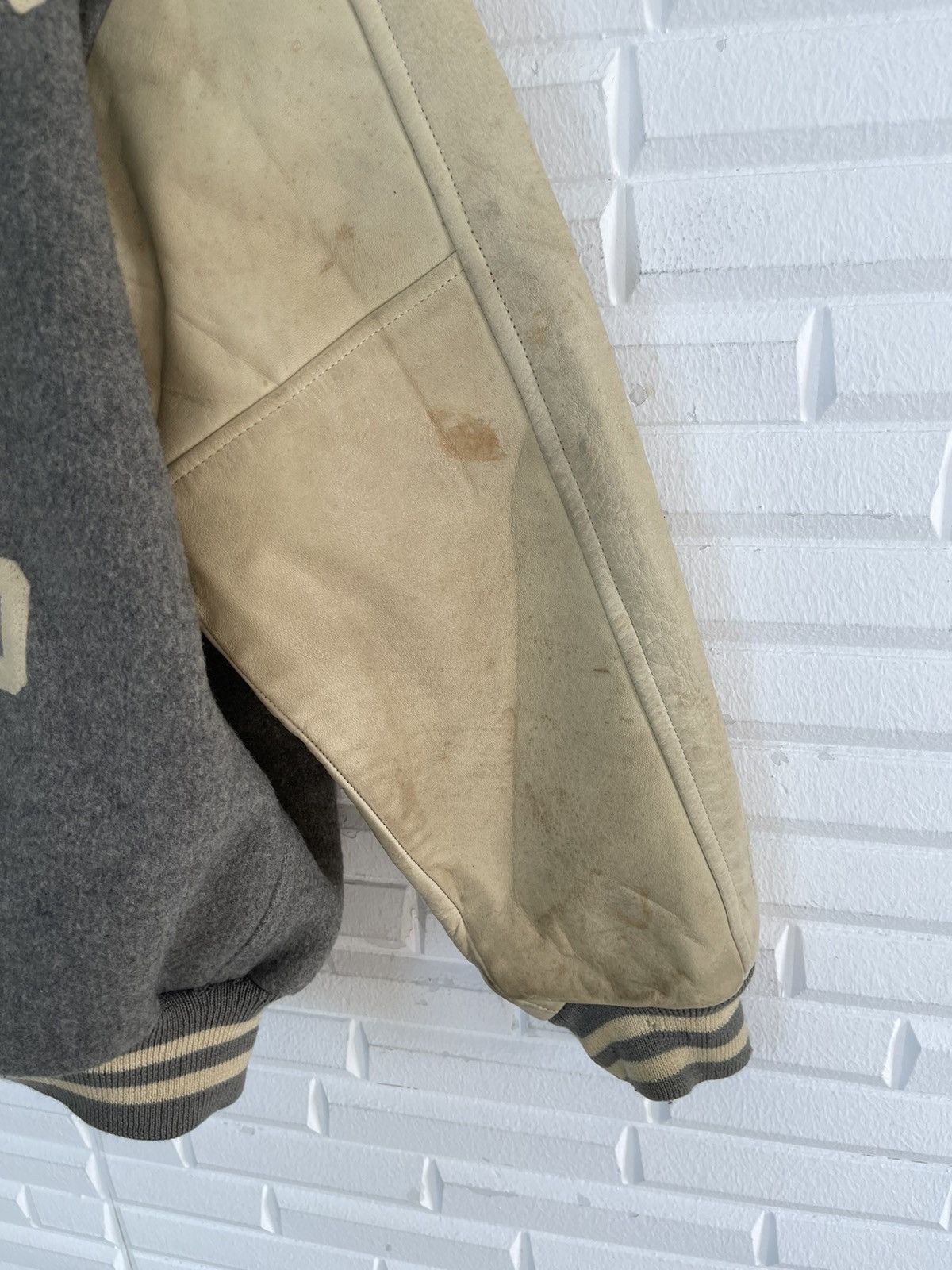 BIGI × Vintage 🔥BIGGEST BIGI SPELLOUT VARSITY LEATHER WOOL Size US L / EU 52-54 / 3 - 6 Thumbnail
