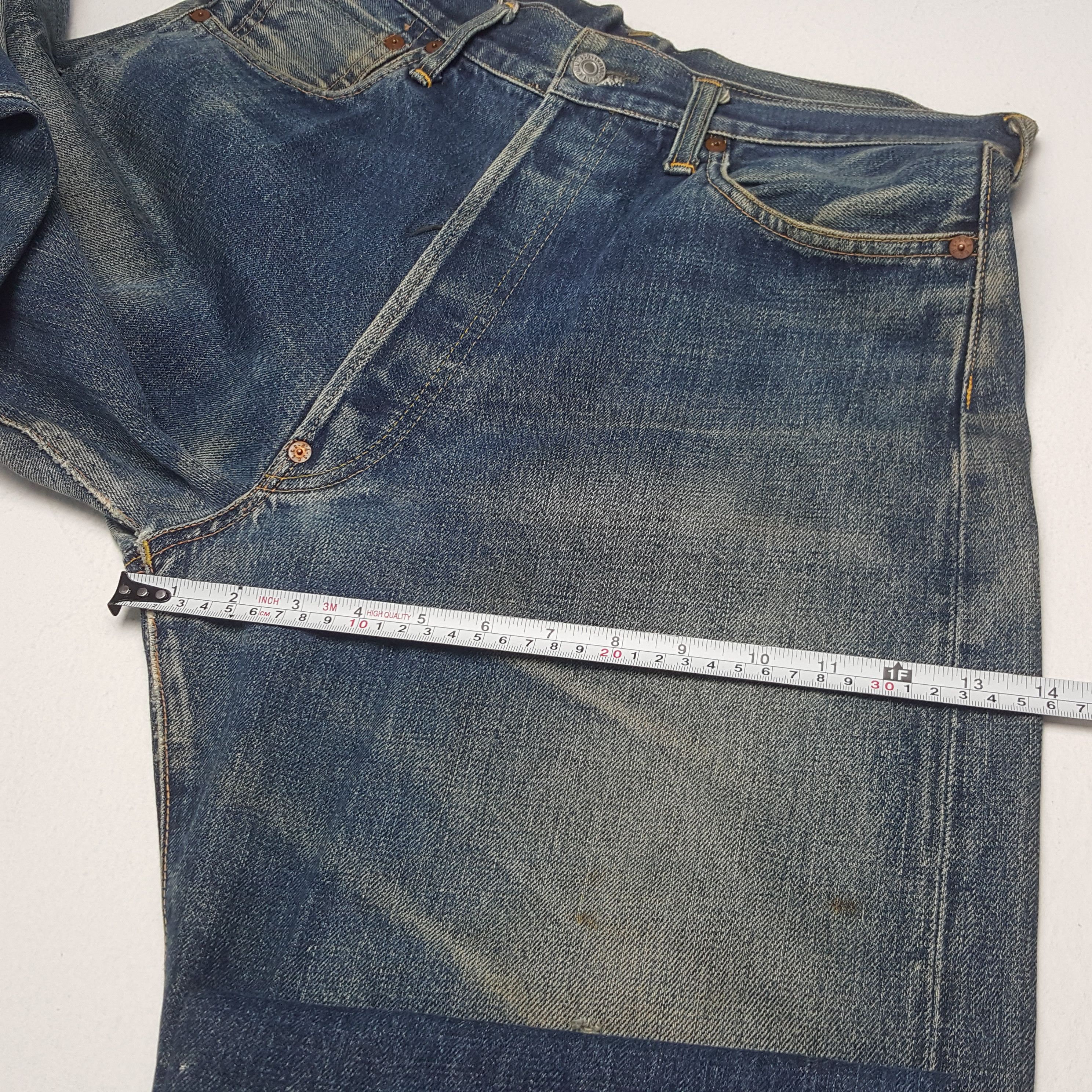 Japanese Brand × Vintage Vintage Evis Japan Custom Blue Daicock Denim Jeans Size US 32 / EU 48 - 9 Thumbnail