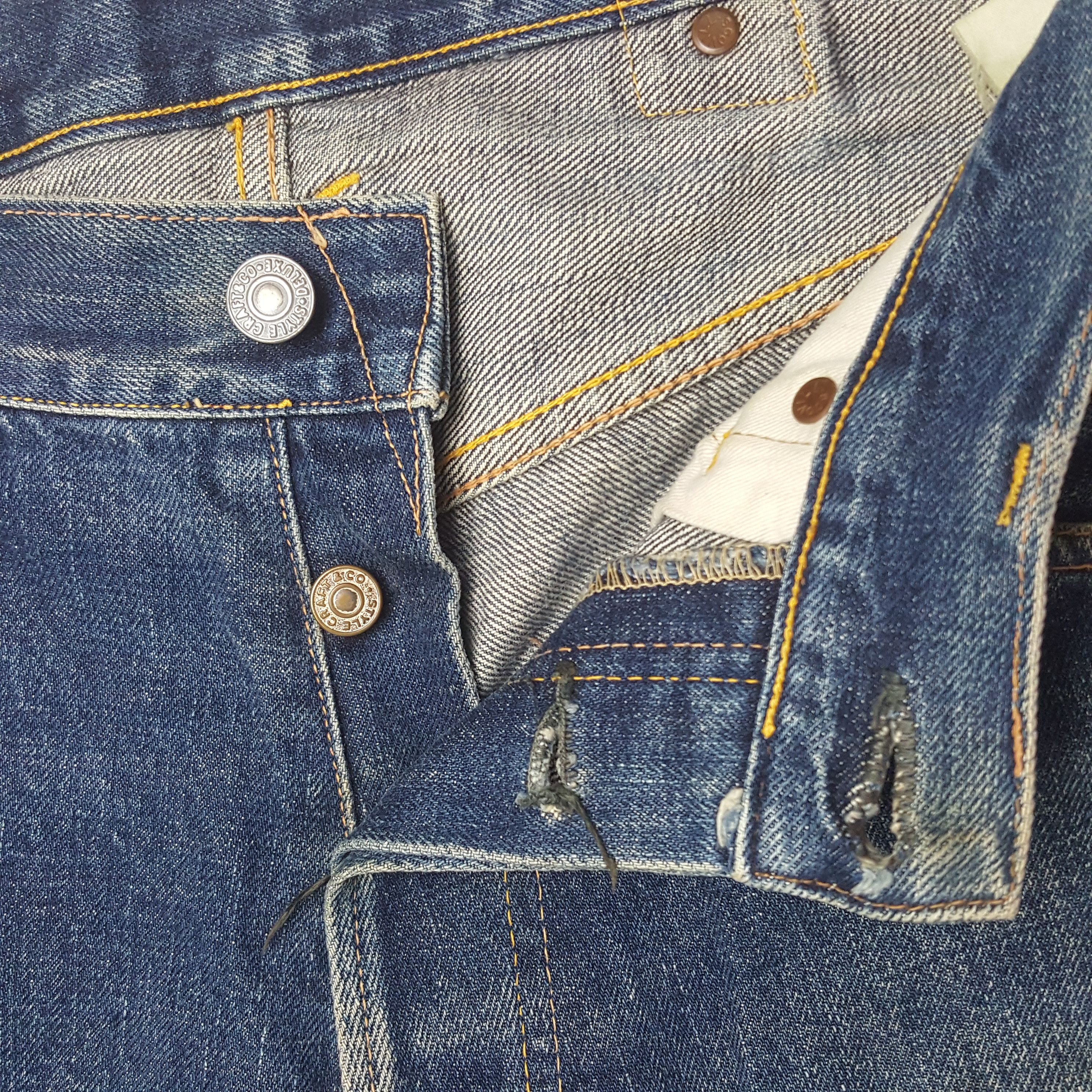 Japanese Brand × Vintage Vintage Evis Japan Custom Blue Daicock Denim Jeans Size US 32 / EU 48 - 13 Thumbnail