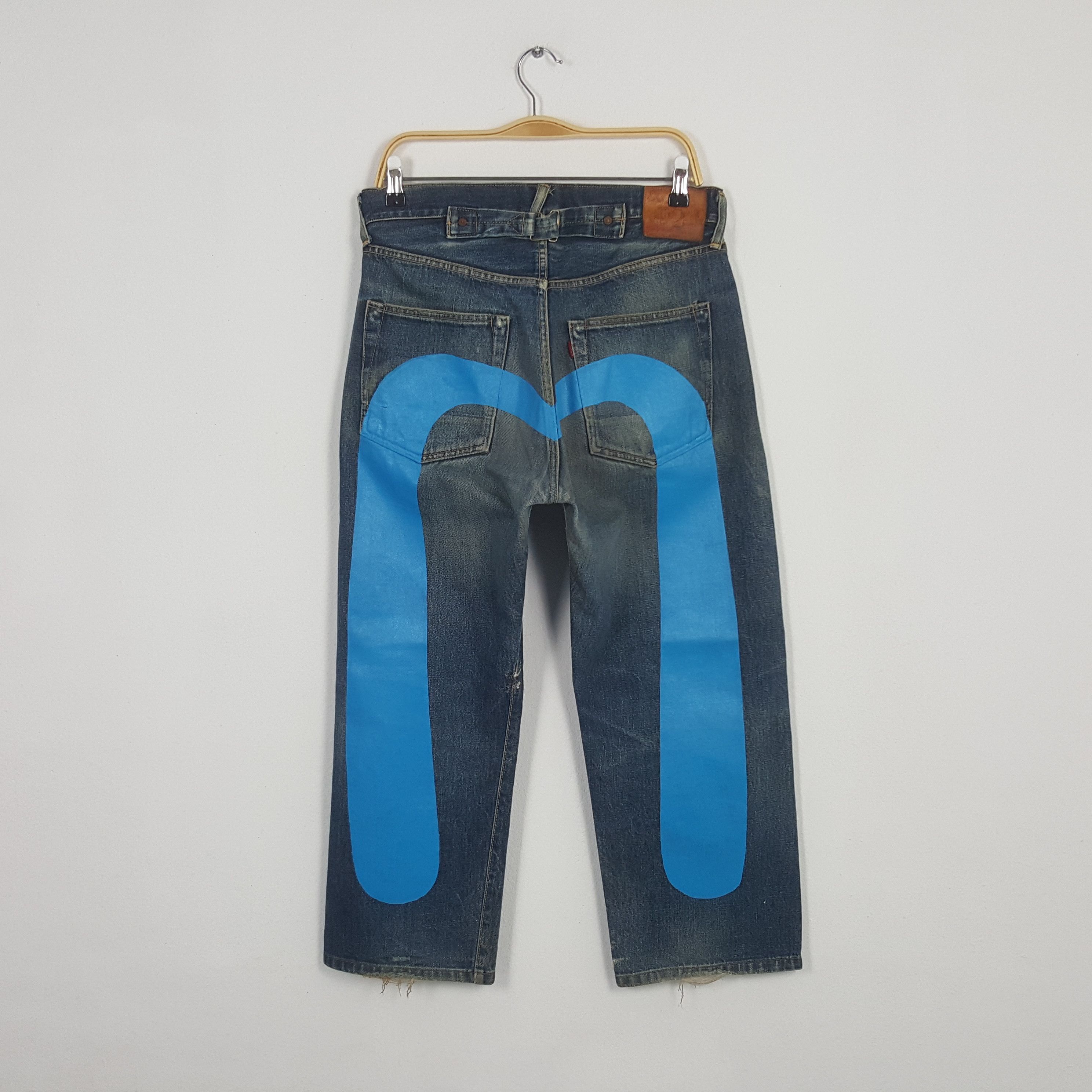 Japanese Brand × Vintage Vintage Evis Japan Custom Blue Daicock Denim Jeans Size US 32 / EU 48 - 1 Thumbnail