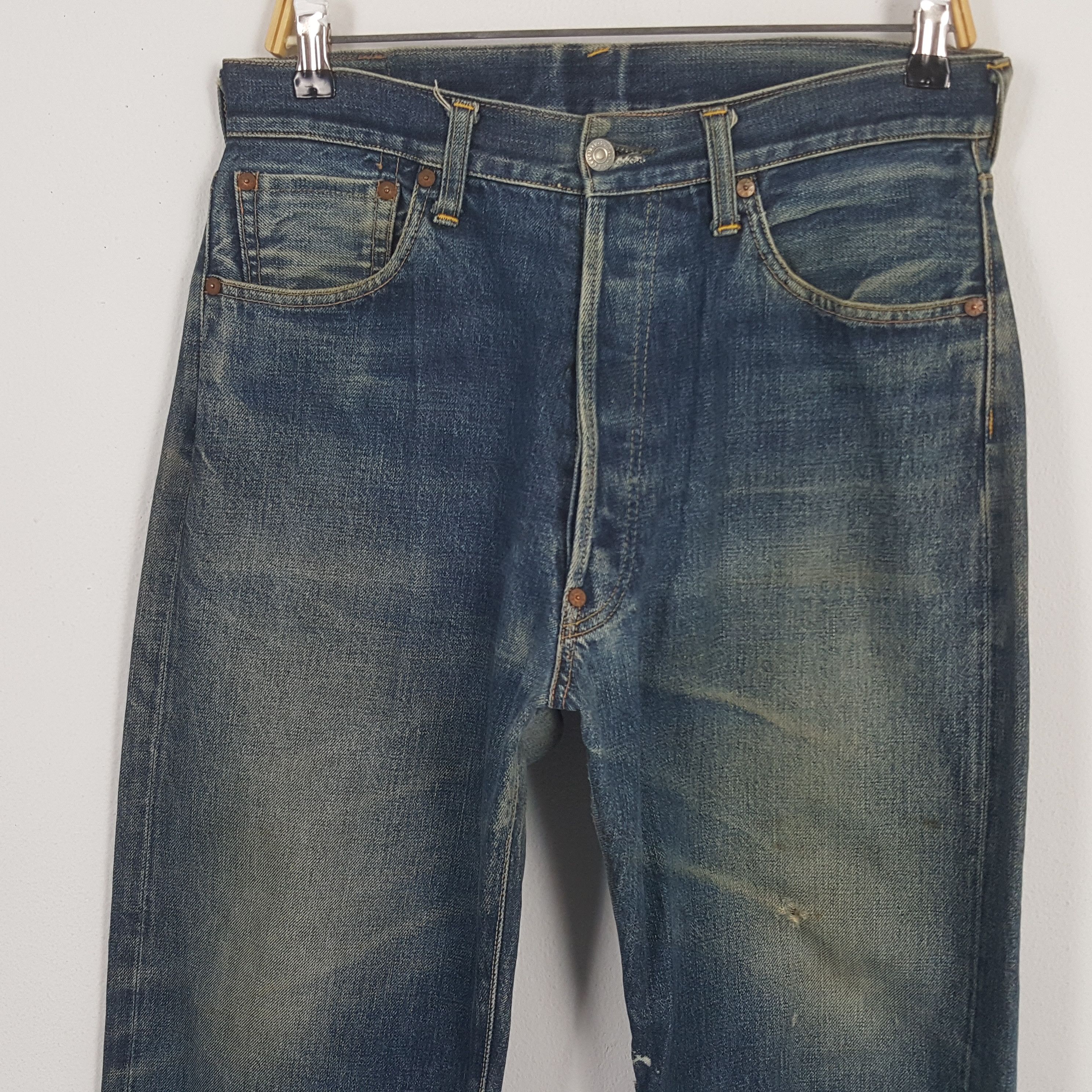 Japanese Brand × Vintage Vintage Evis Japan Custom Blue Daicock Denim Jeans Size US 32 / EU 48 - 5 Thumbnail