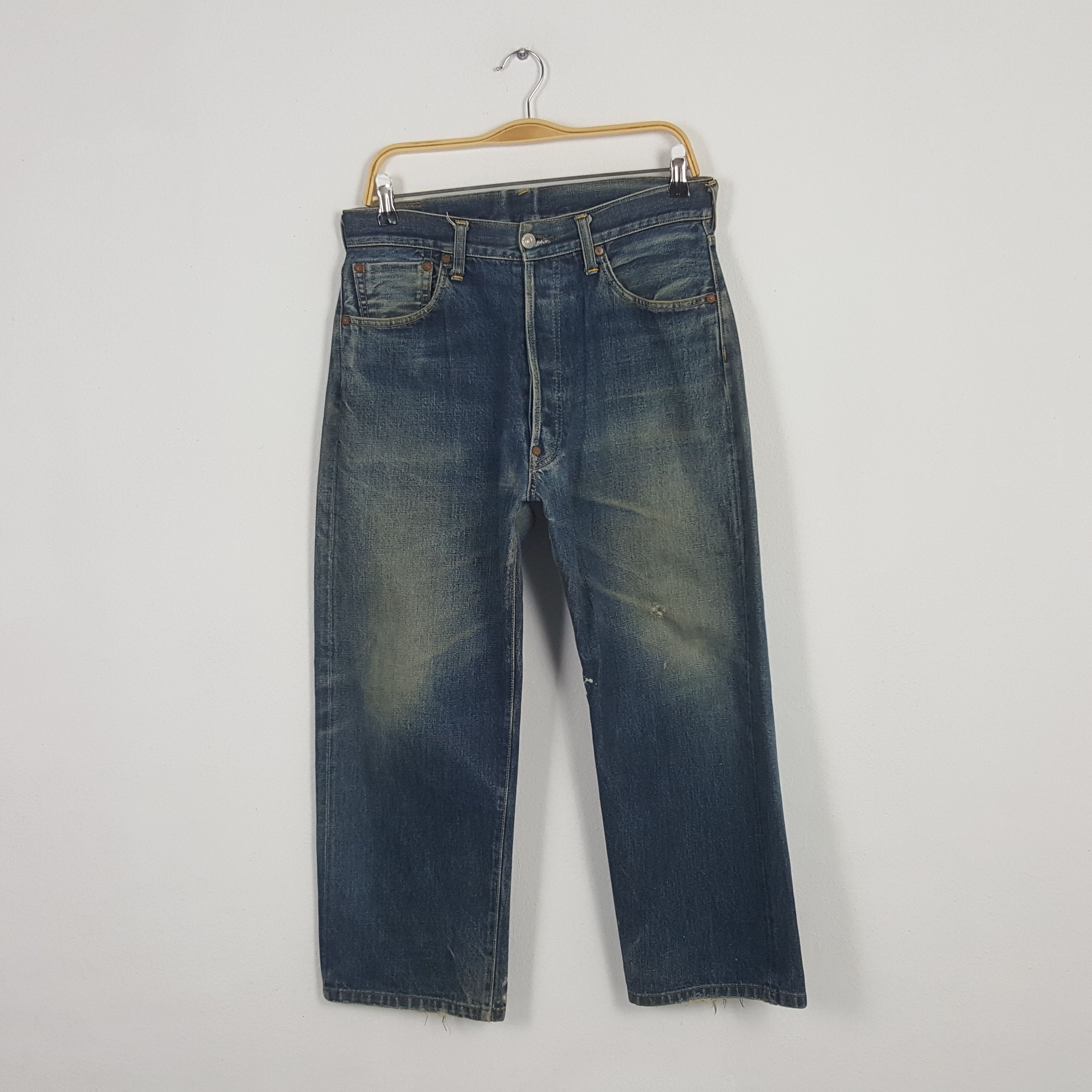 Japanese Brand × Vintage Vintage Evis Japan Custom Blue Daicock Denim Jeans Size US 32 / EU 48 - 4 Thumbnail