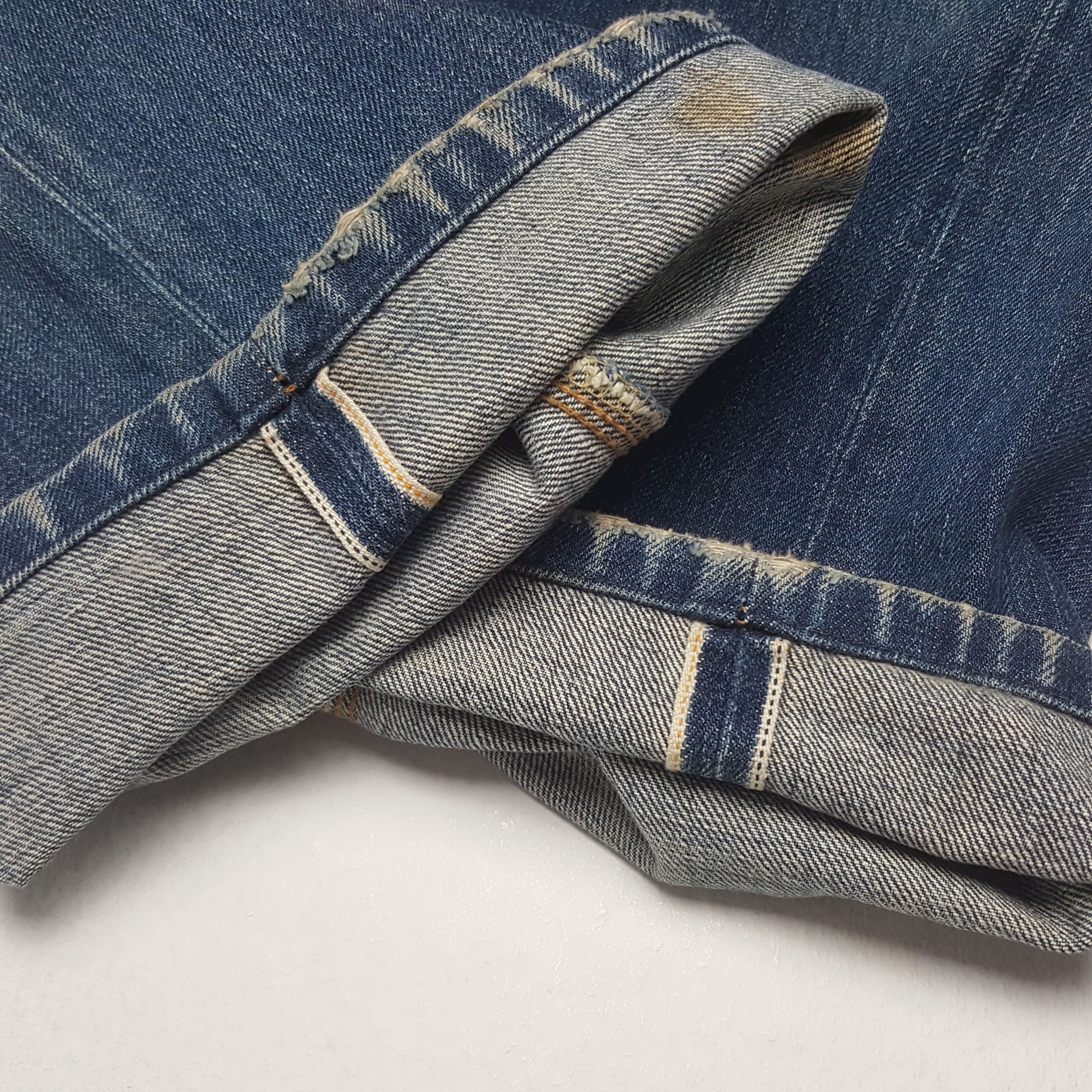 Japanese Brand × Vintage Vintage Evis Japan Custom Blue Daicock Denim Jeans Size US 32 / EU 48 - 12 Thumbnail