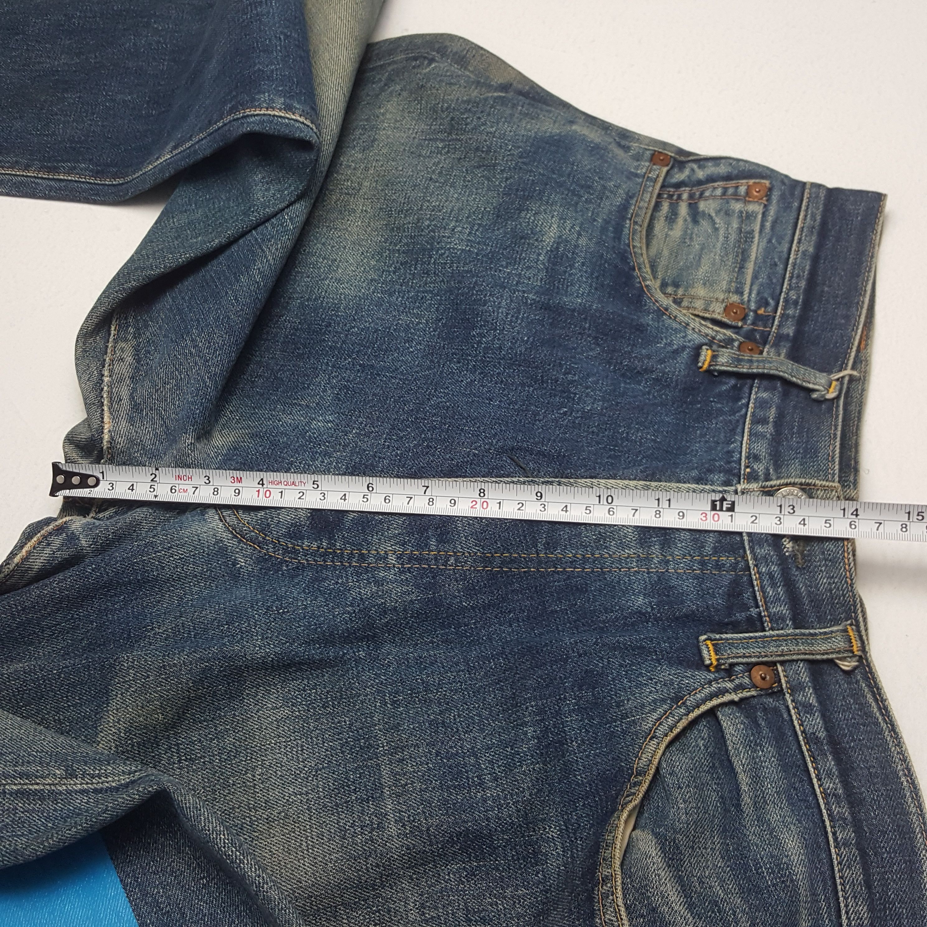 Japanese Brand × Vintage Vintage Evis Japan Custom Blue Daicock Denim Jeans Size US 32 / EU 48 - 8 Thumbnail