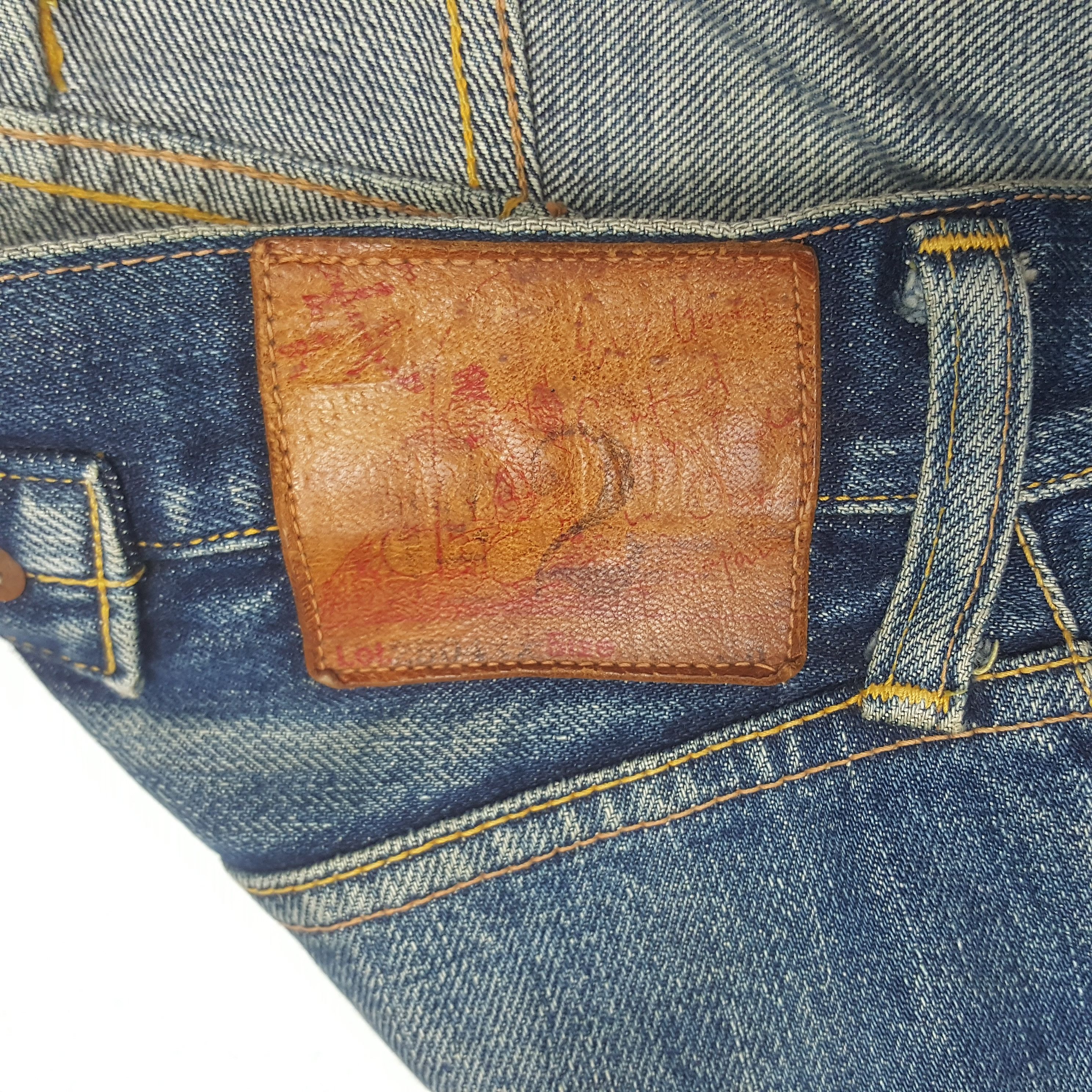 Japanese Brand × Vintage Vintage Evis Japan Custom Blue Daicock Denim Jeans Size US 32 / EU 48 - 15 Thumbnail