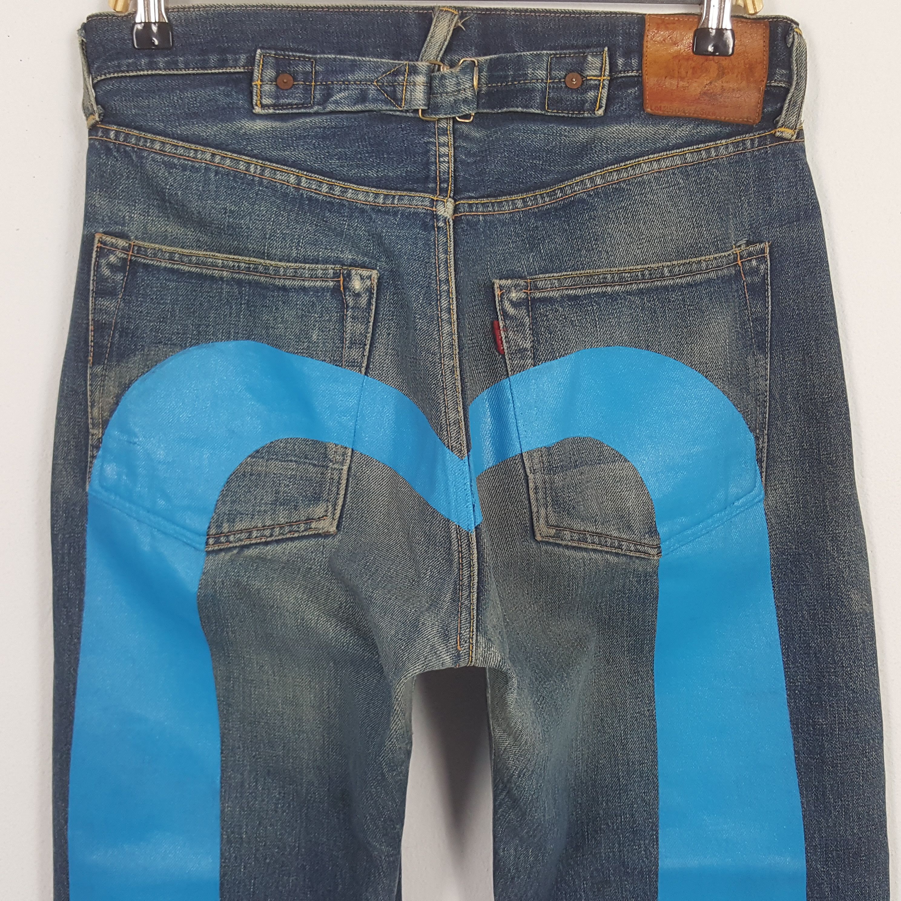 Japanese Brand × Vintage Vintage Evis Japan Custom Blue Daicock Denim Jeans Size US 32 / EU 48 - 2 Thumbnail