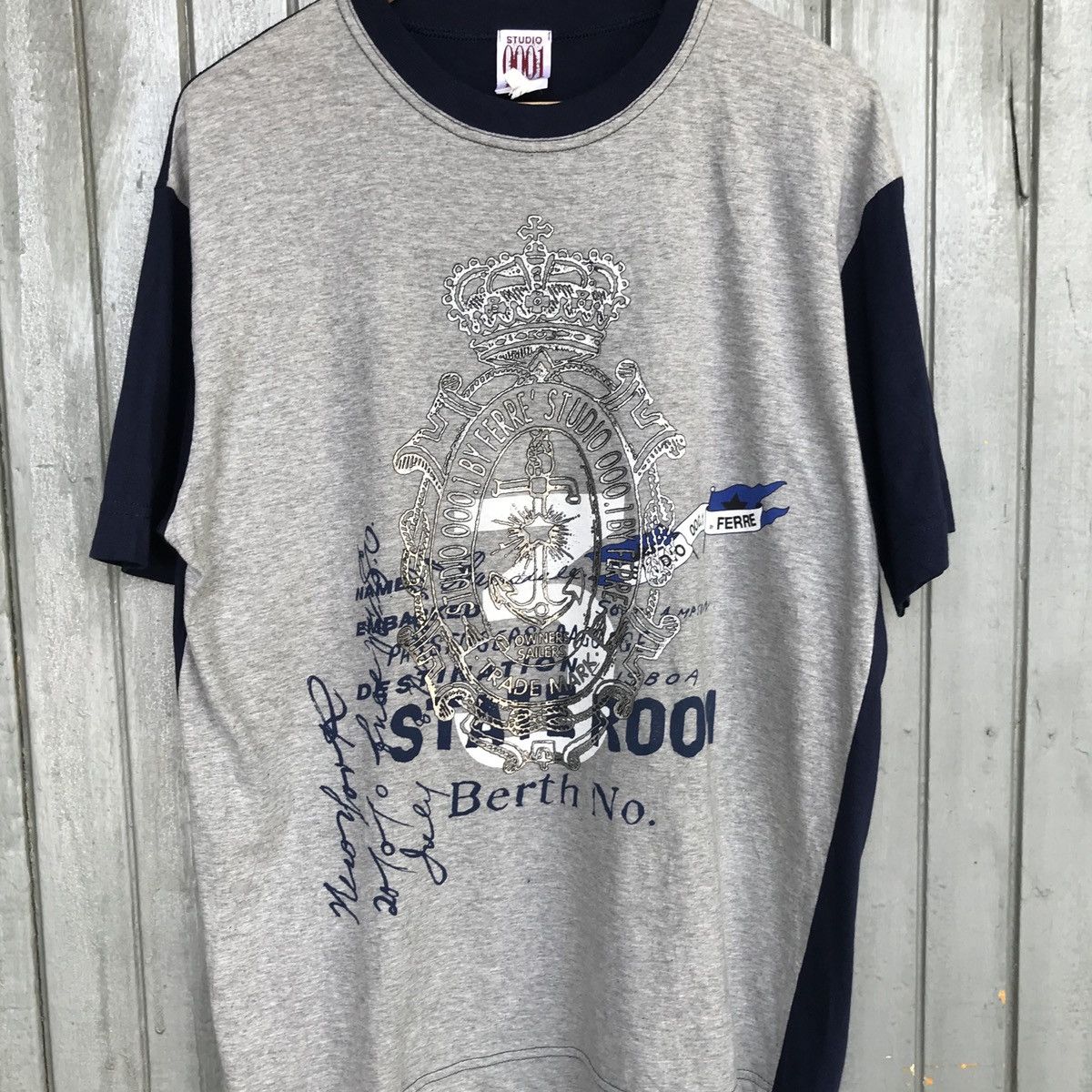 Ferre × Gianfranco Ferre *FERRE STUDIO MEN TSHIRT ITALY Size US M / EU 48-50 / 2 - 2 Thumbnail
