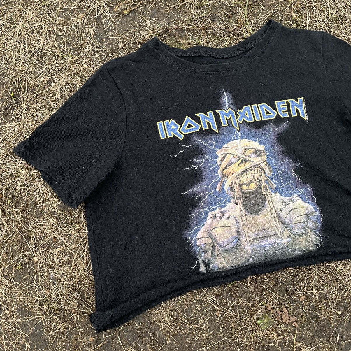 Vintage Vintage 90s Iron Maiden Graphic Tee Sun Faded Grunge Slim M Size M / US 6-8 / IT 42-44 - 2 Thumbnail