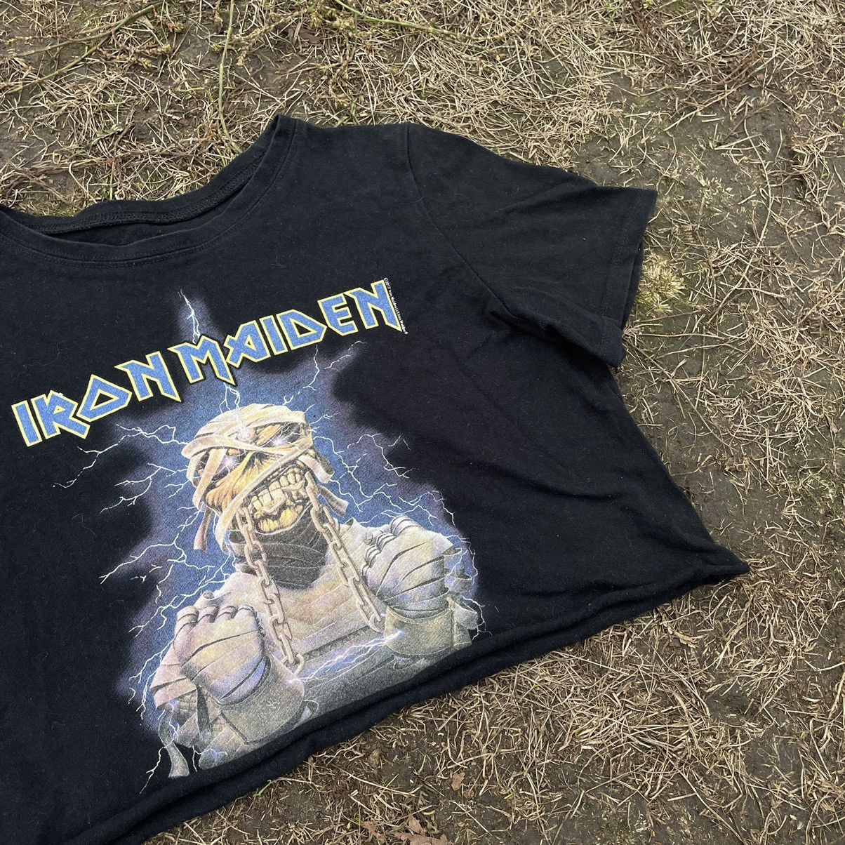 Vintage Vintage 90s Iron Maiden Graphic Tee Sun Faded Grunge Slim M Size M / US 6-8 / IT 42-44 - 4 Thumbnail