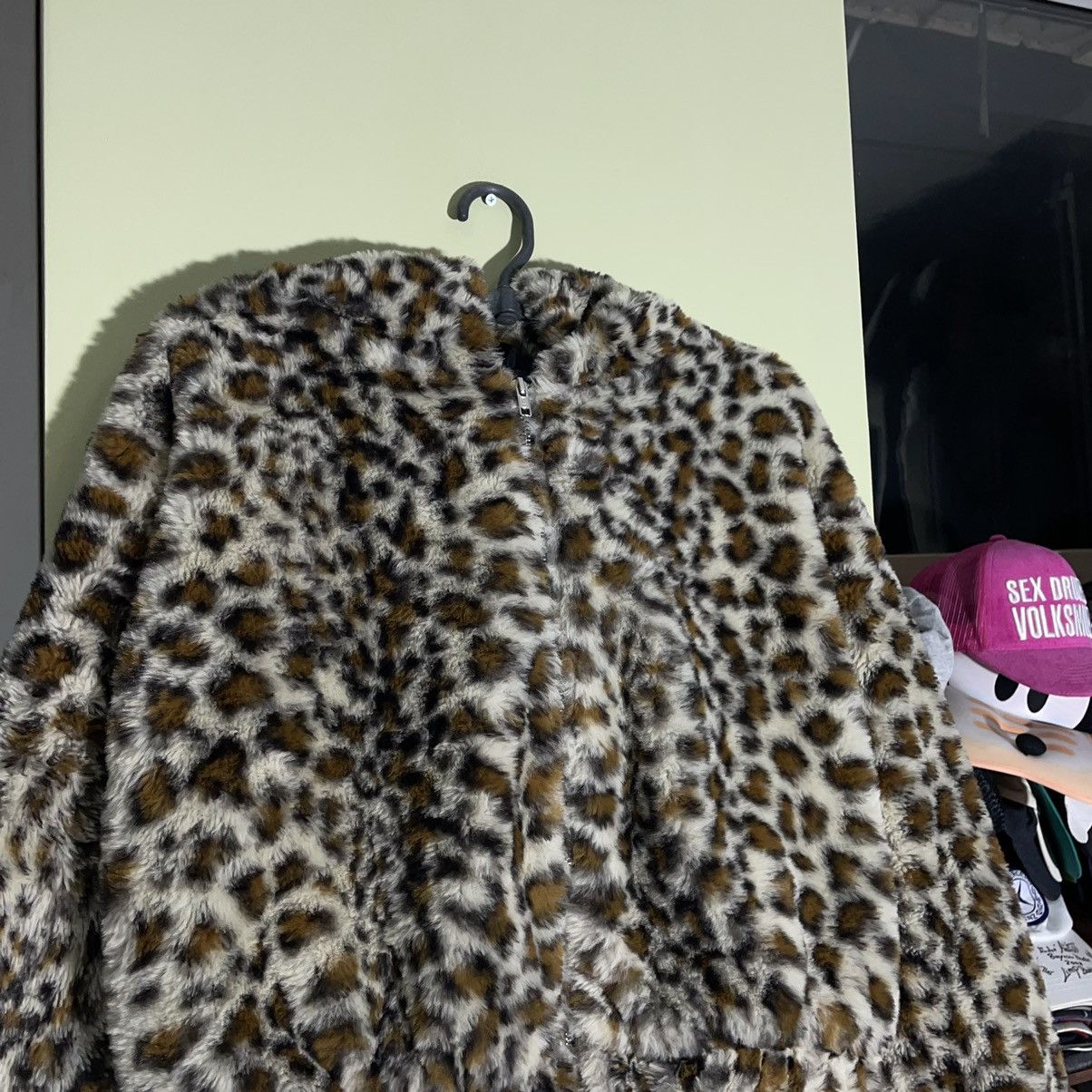 Vintage Vintage Y2K Leopard Print Cropped Hoodie Alt Grunge Faded M Size M / US 6-8 / IT 42-44 - 6 Thumbnail