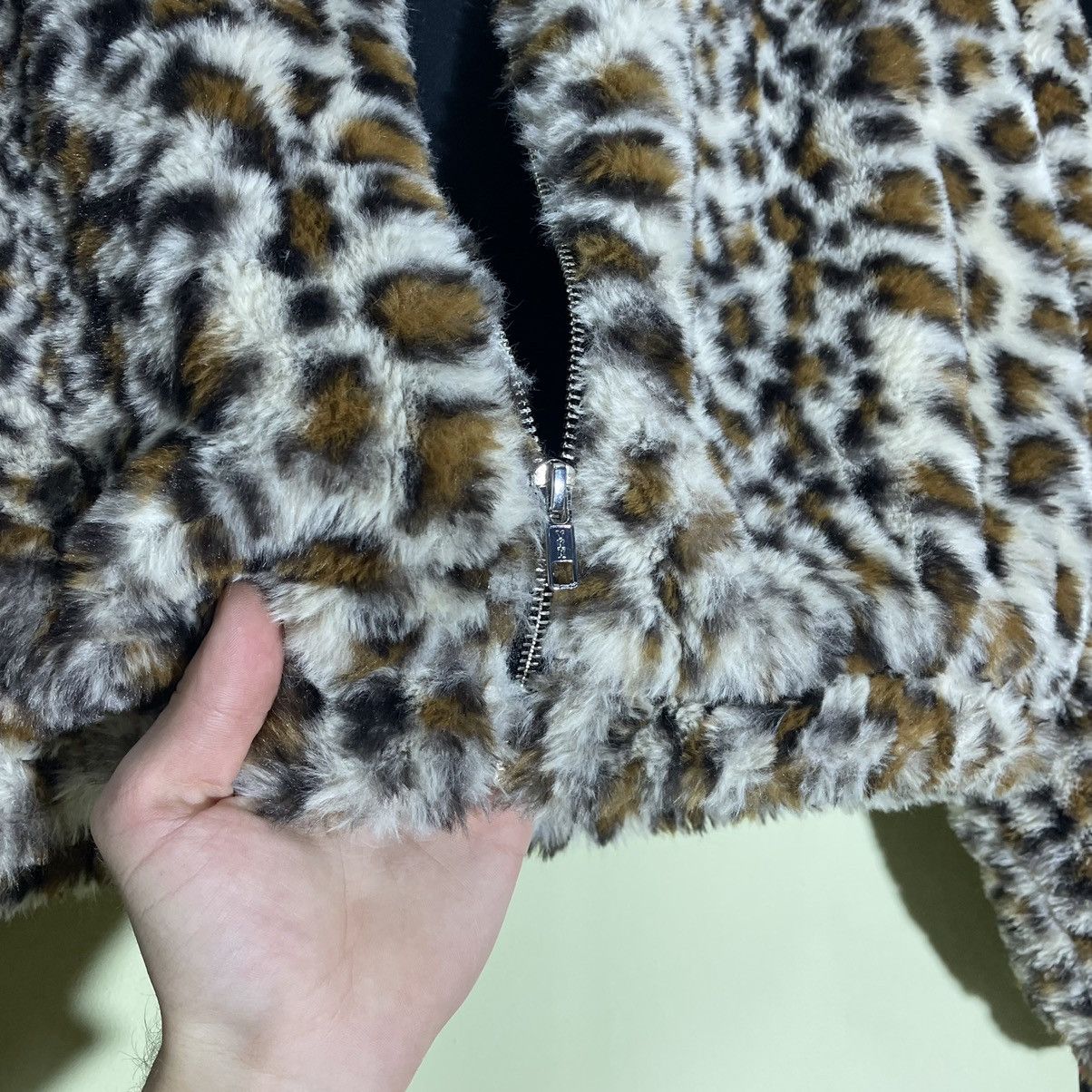 Vintage Vintage Y2K Leopard Print Cropped Hoodie Alt Grunge Faded M Size M / US 6-8 / IT 42-44 - 7 Thumbnail