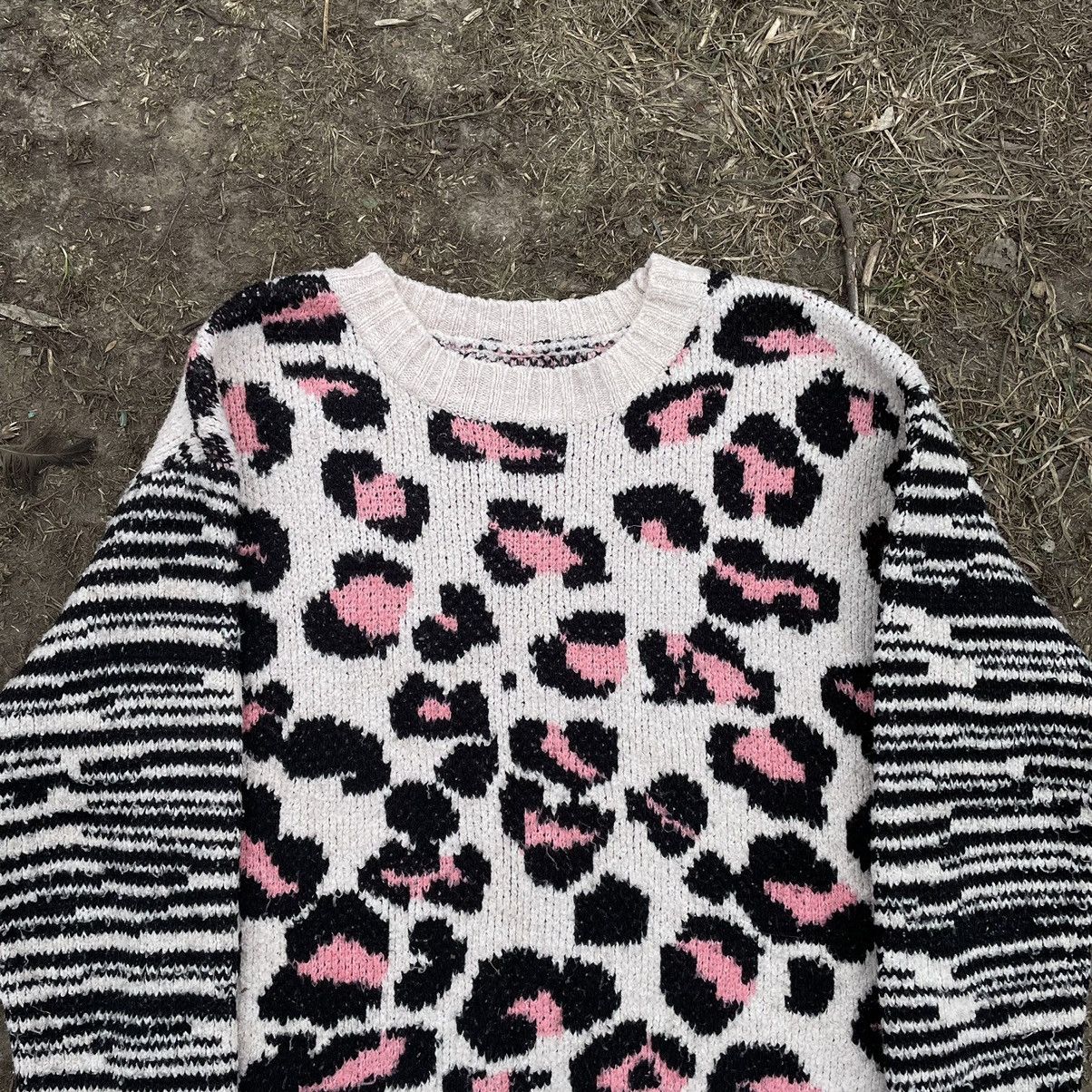 Vintage Vintage Y2K Leopard Print Crop Sweater Indie Grunge Boxy M Size M / US 6-8 / IT 42-44 - 5 Thumbnail