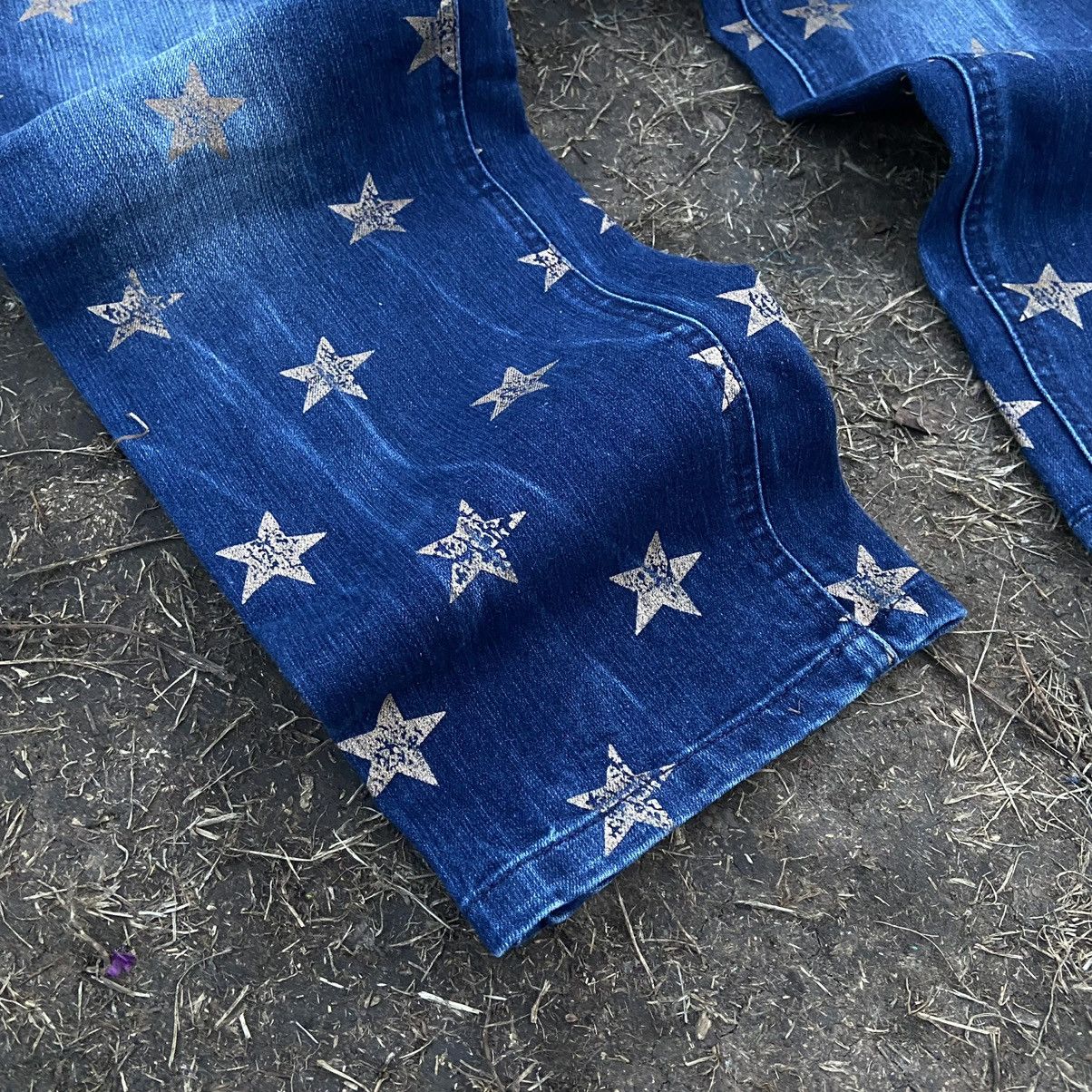 If Six Was Nine Vintage Faded Stars ⭐️ Japan Jeans Repair Streetwear Y2K Size 30" / US 8 / IT 44 - 4 Thumbnail